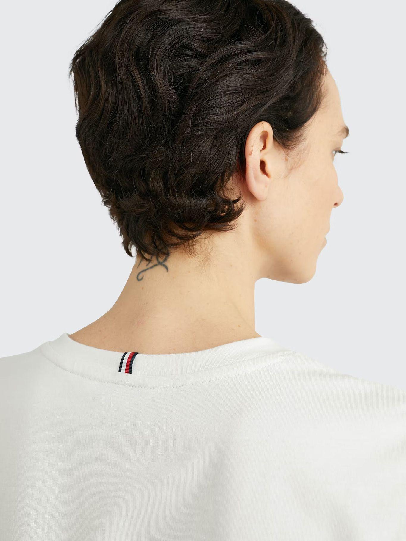 Polera Monogram Logo Bordado Blanco Tommy Hilfiger-3