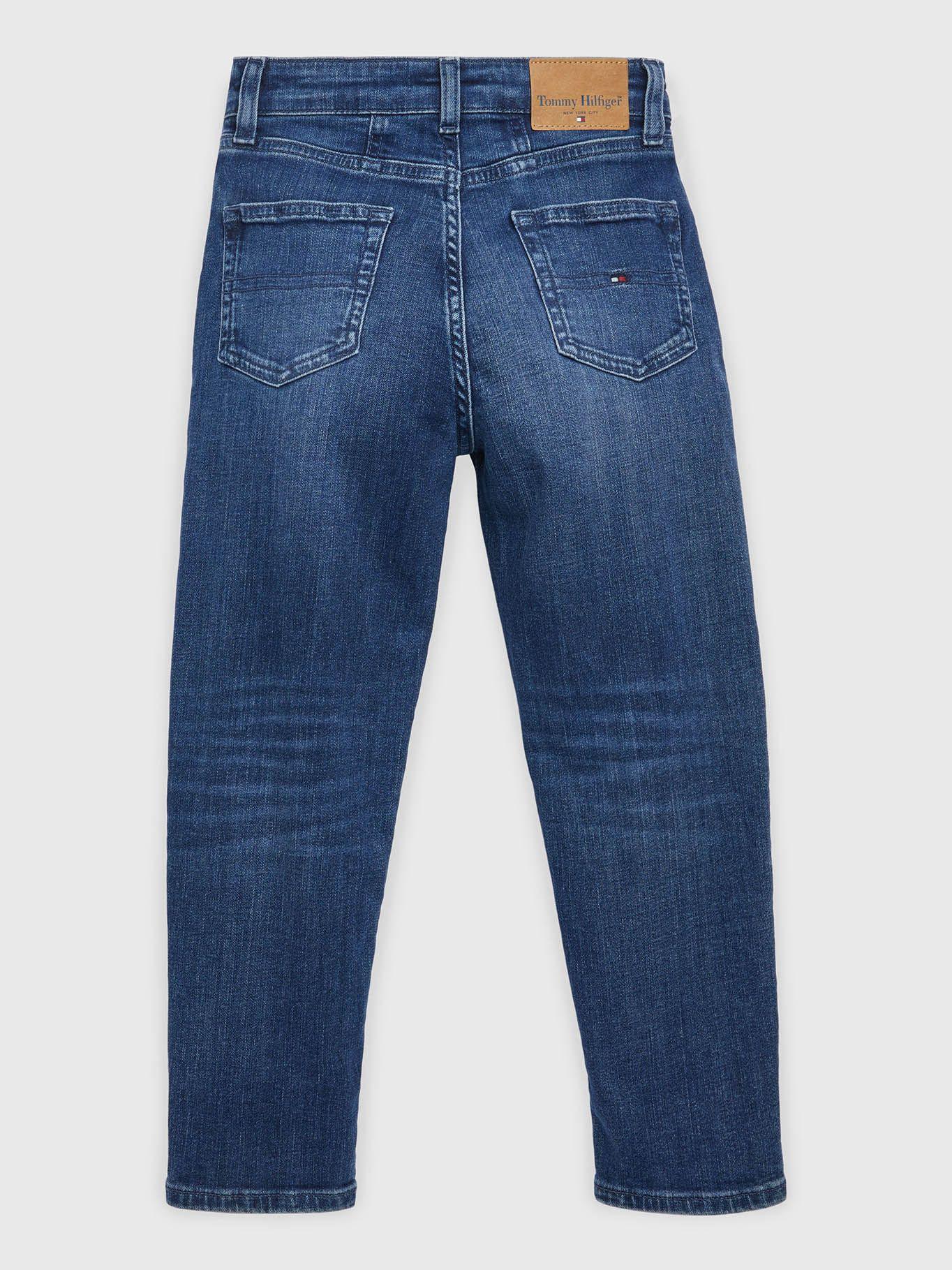 Jeans High Rise Desteñidos Azul Tommy Hilfiger-1