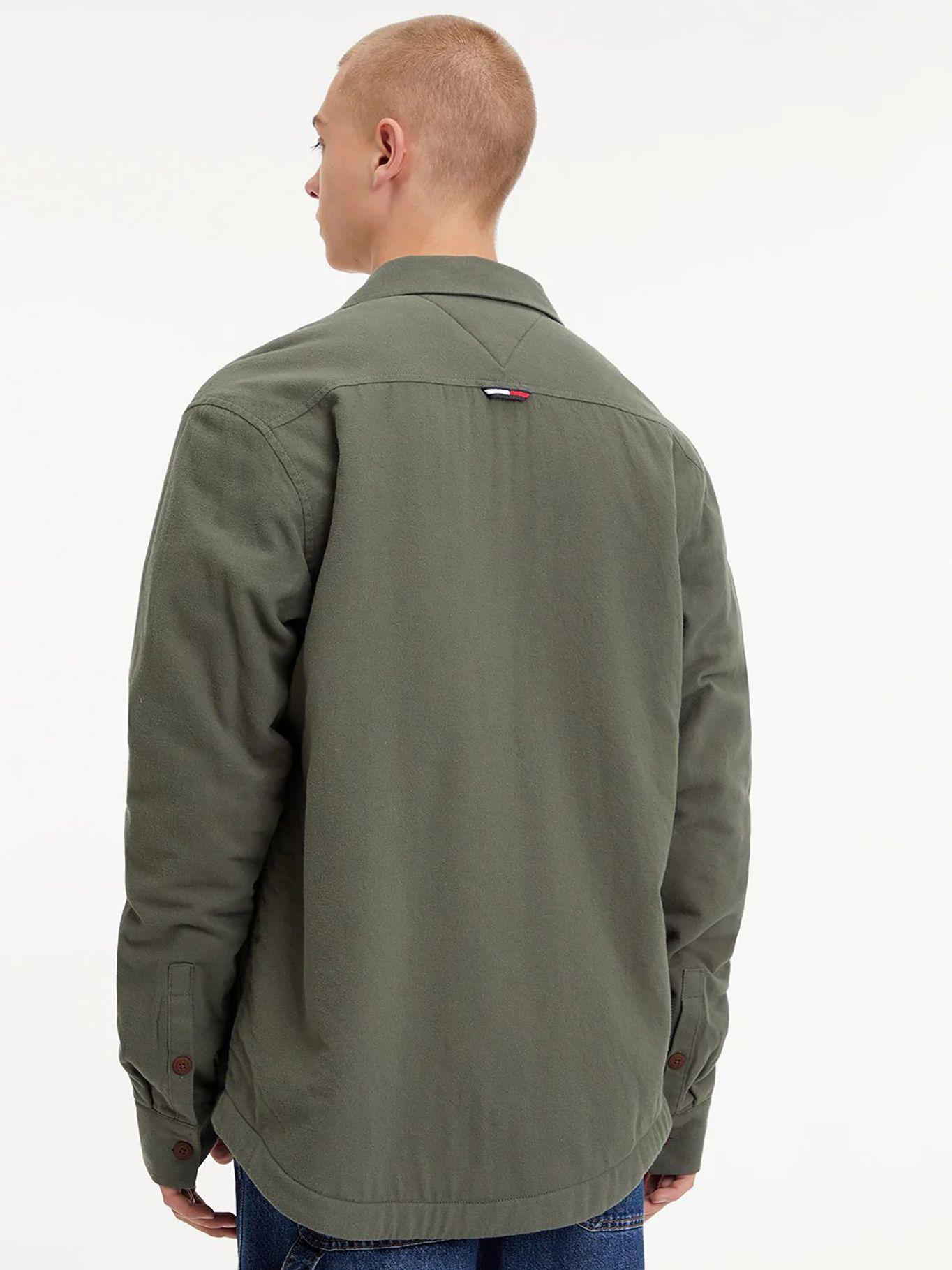 Sobrecamisa Sherpa Con Logo Verde Tommy Jeans-1