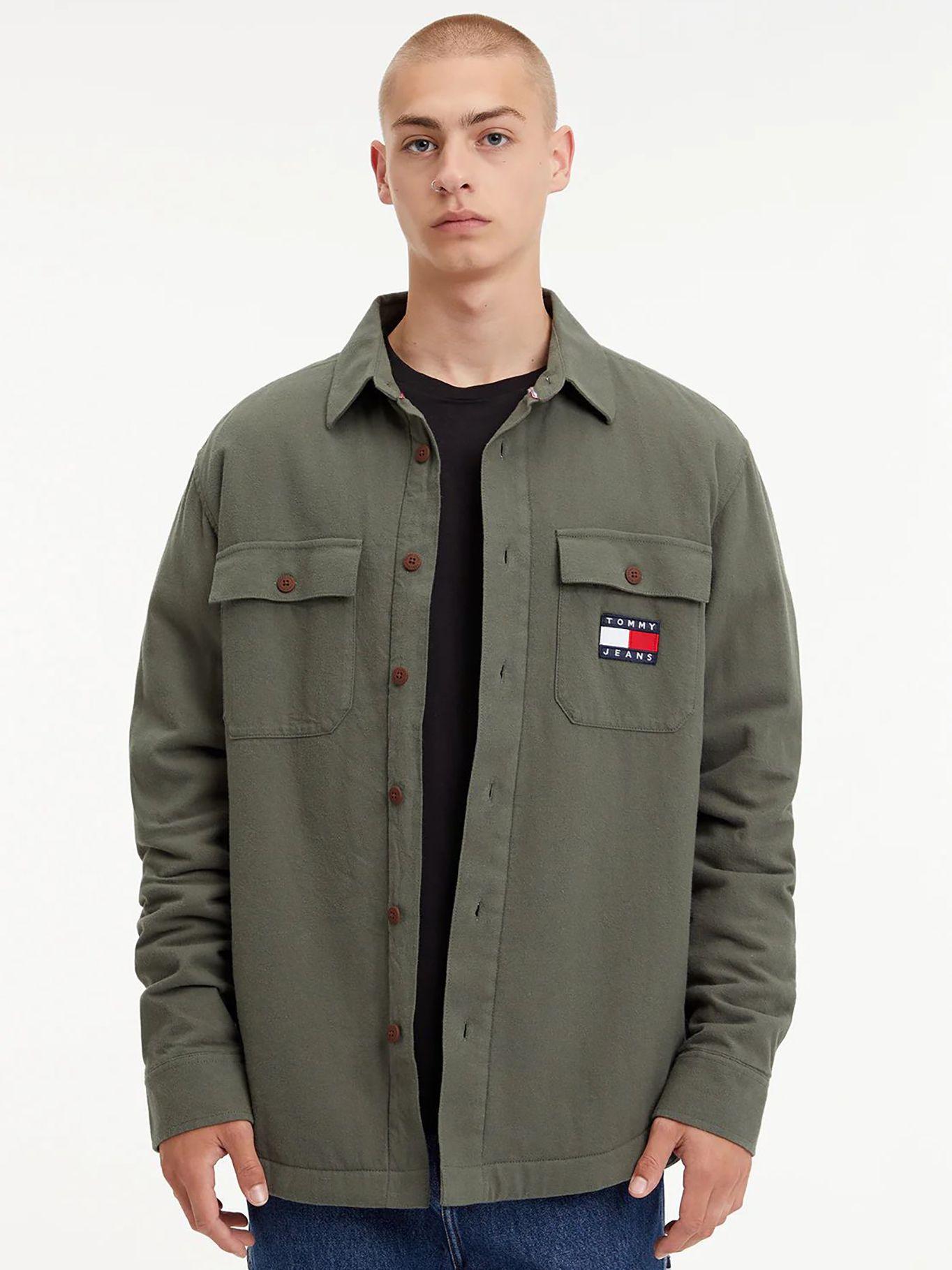 Sobrecamisa Sherpa Con Logo Verde Tommy Jeans-0