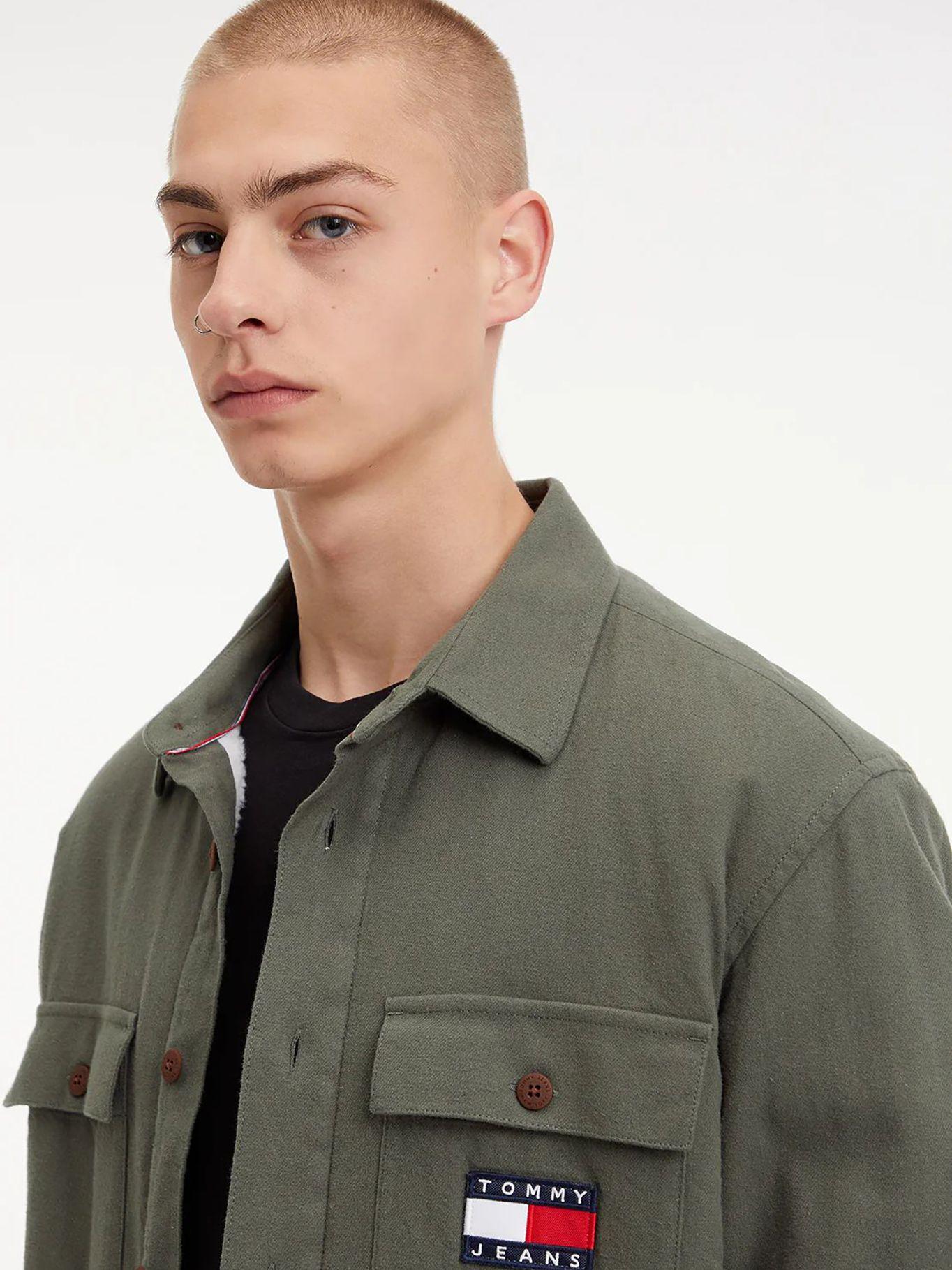 Sobrecamisa Sherpa Con Logo Verde Tommy Jeans-2