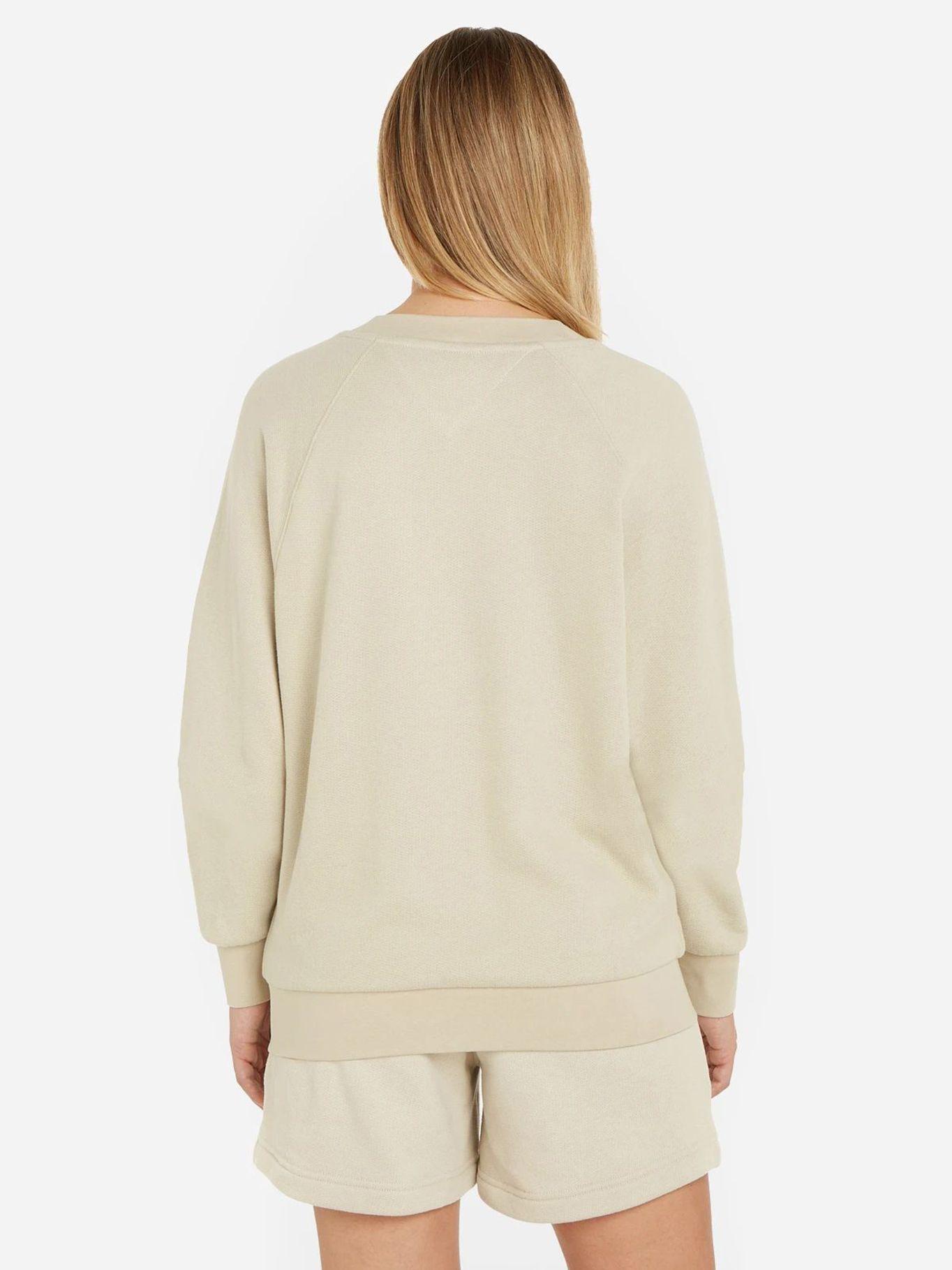 Polerón Relaxed Mini Logo Beige Tommy Hilfiger-1