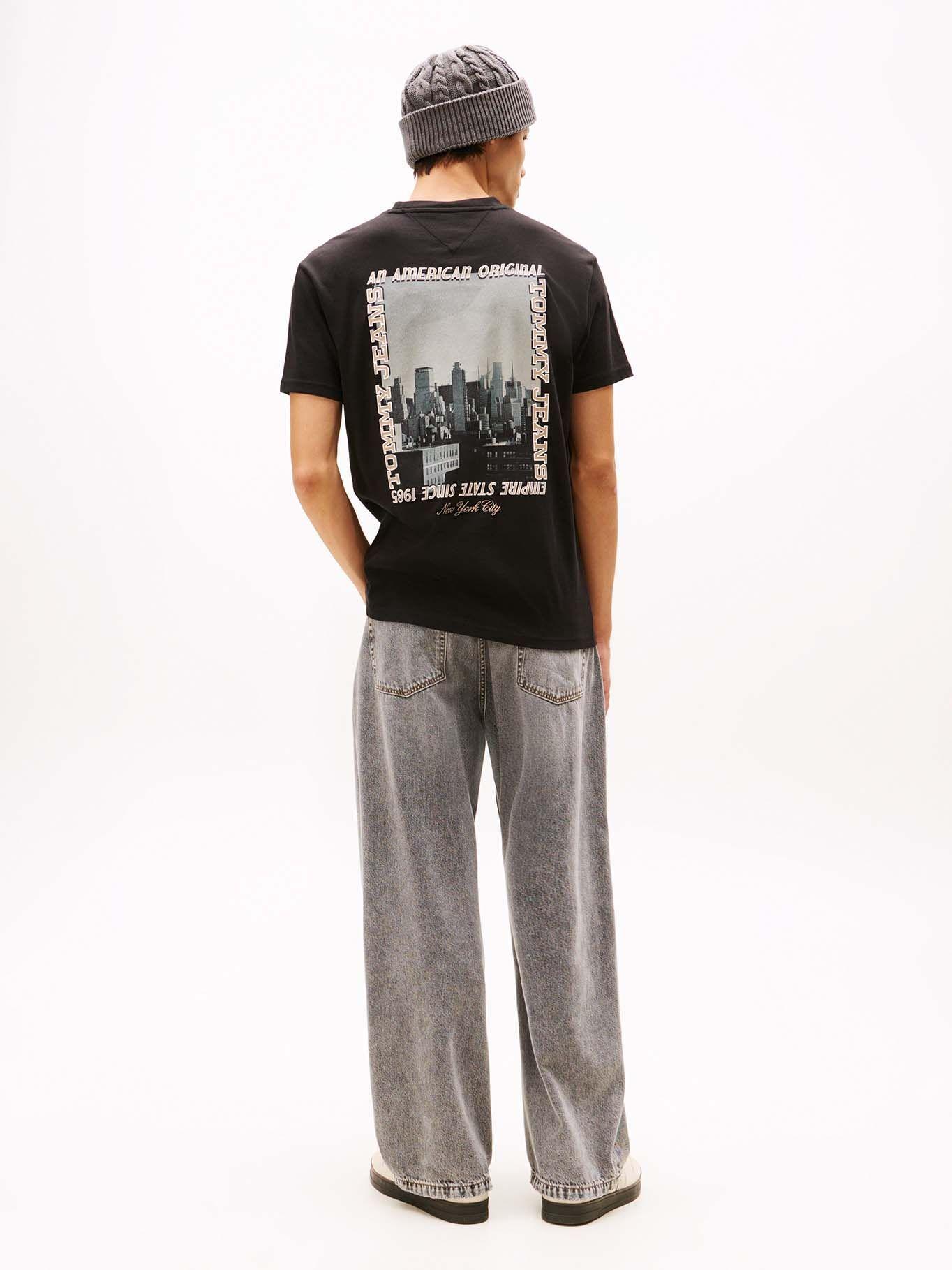 Polera Regular Fit Photo Logo Negro Tommy Jeans-2