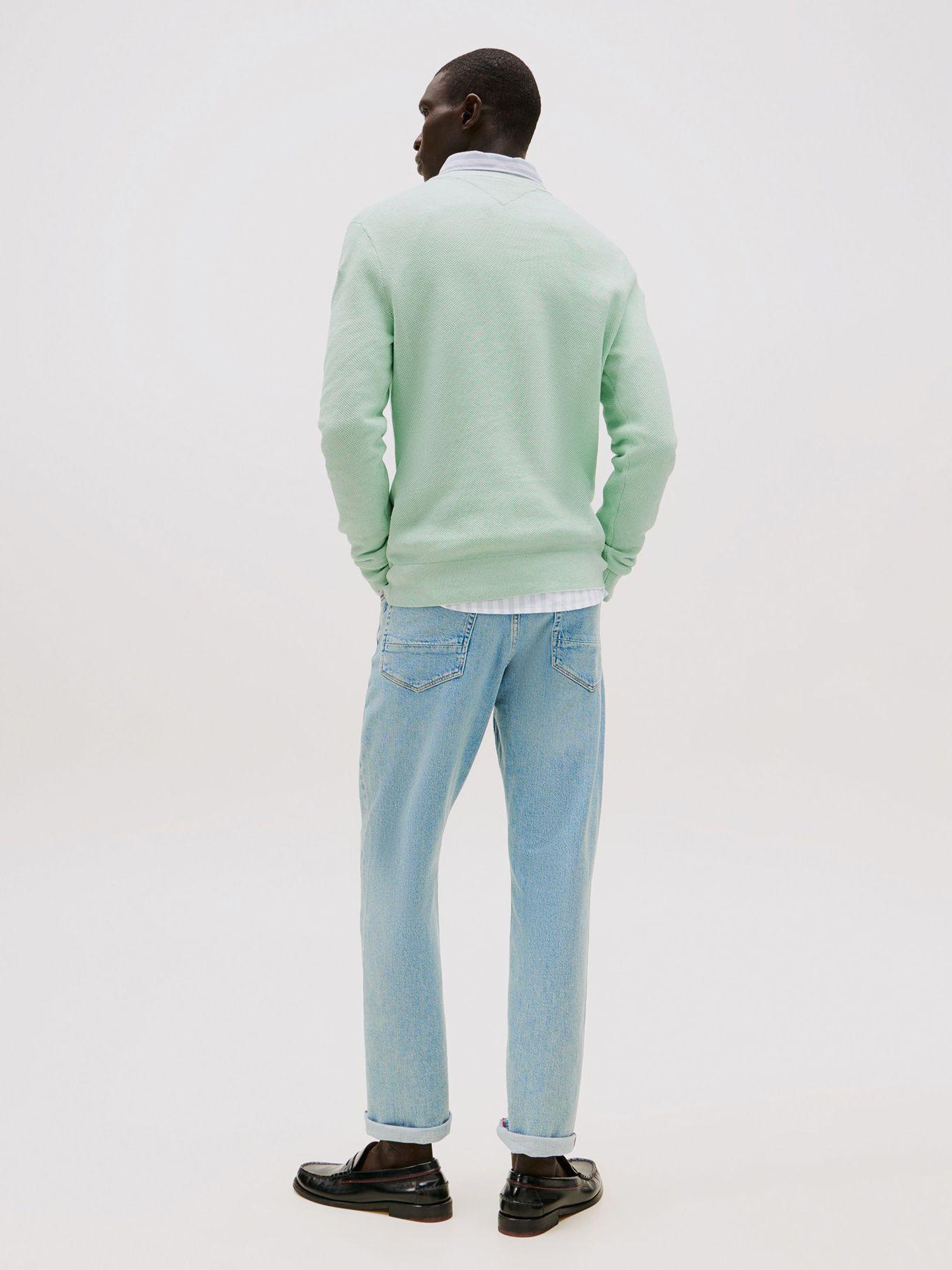 Sweater Essential Structure C-Neck Verde Tommy Hilfiger-2