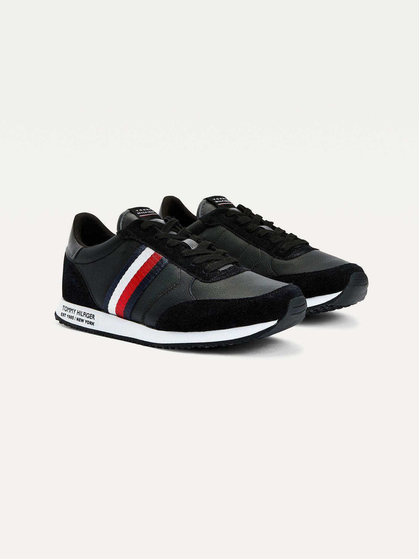 Zapatilla Con Cinta Stripe Negro Tommy Hilfiger-0
