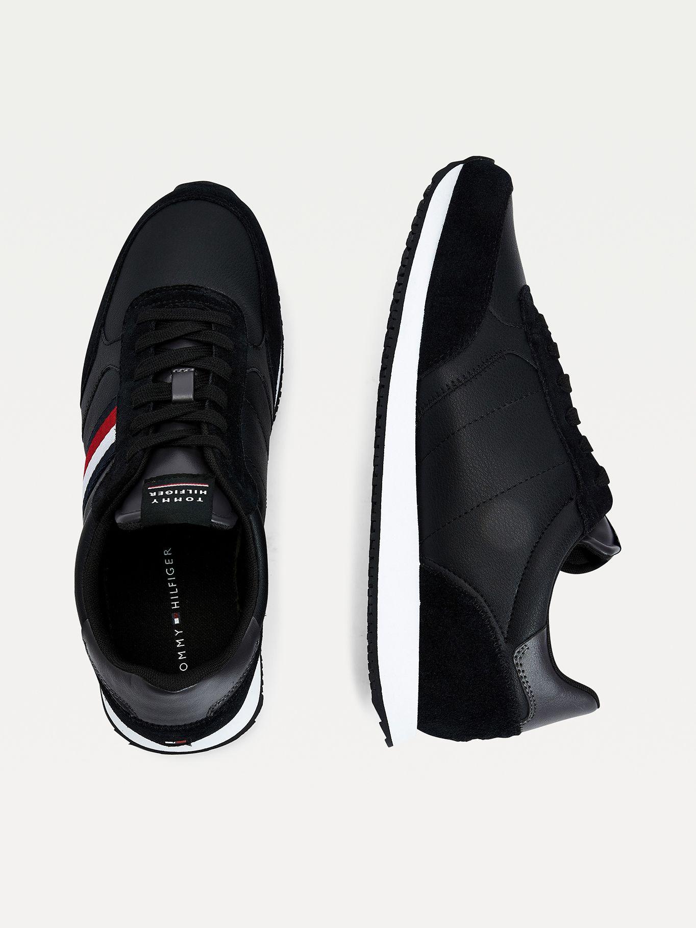 Zapatilla Con Cinta Stripe Negro Tommy Hilfiger-1