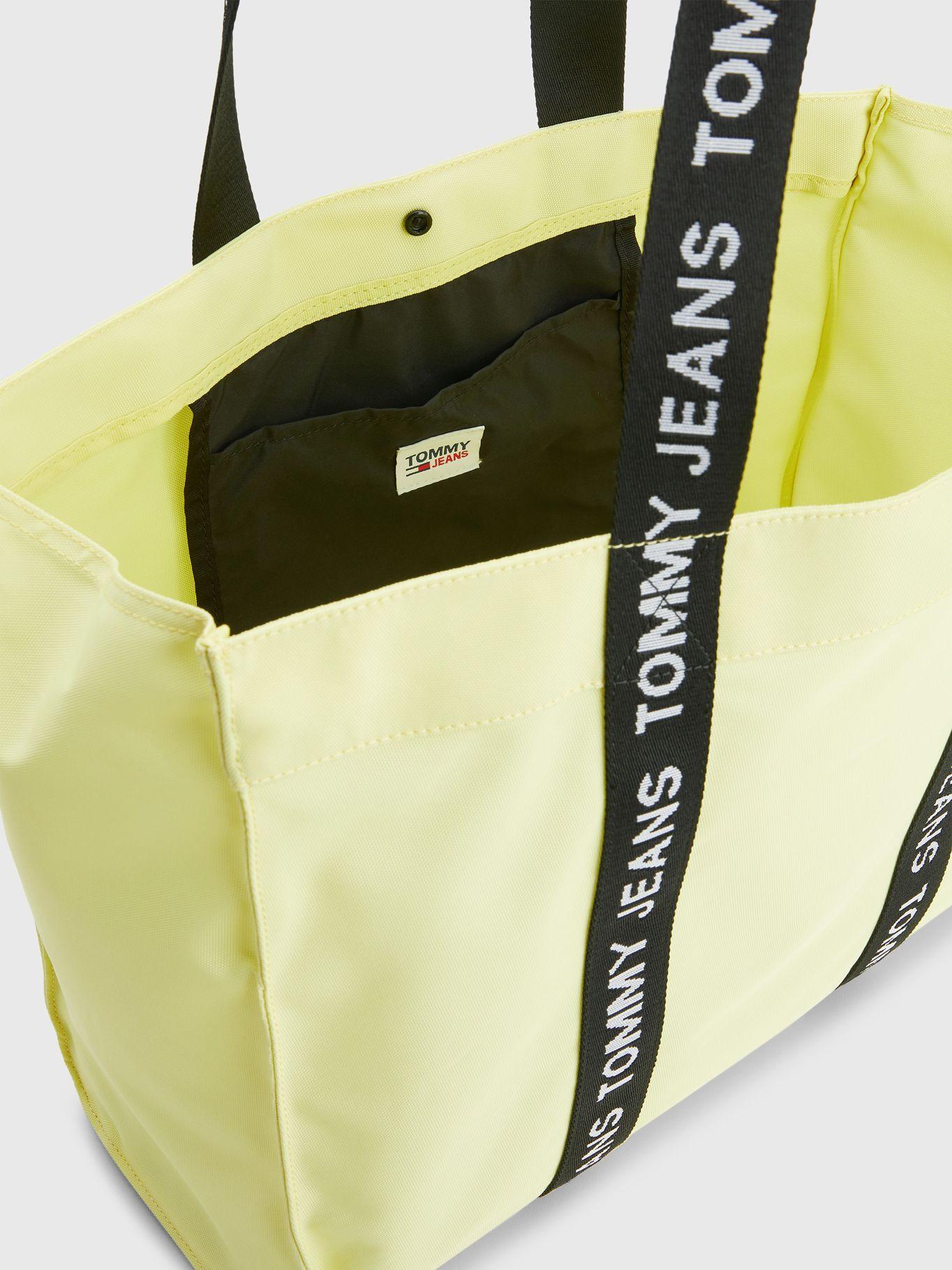 Tote Essential Con Inscripción Amarillo Tommy Hilfiger-3