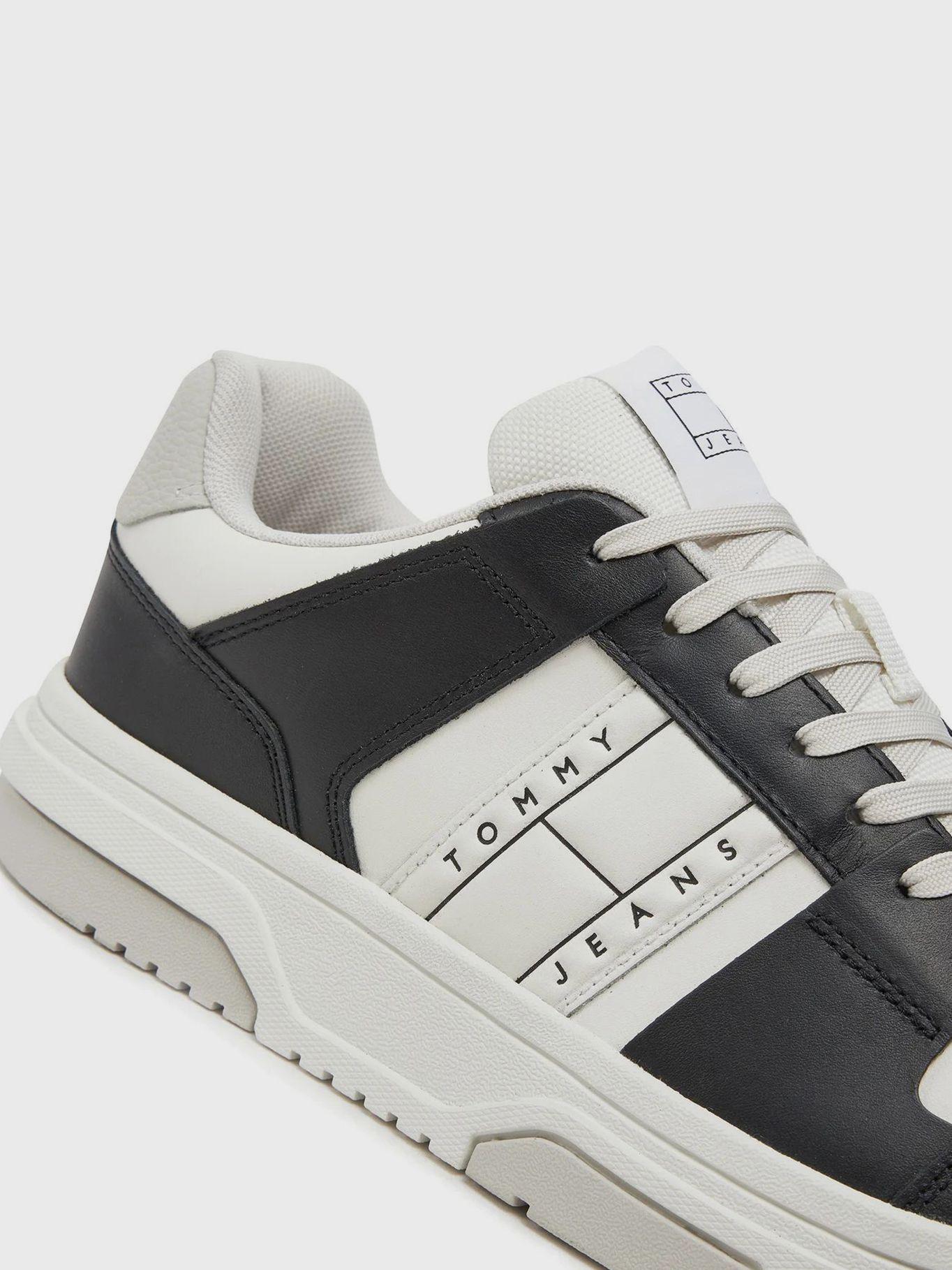 Zapatillas De Cuero The Brooklyn Negro Tommy Hilfiger-3