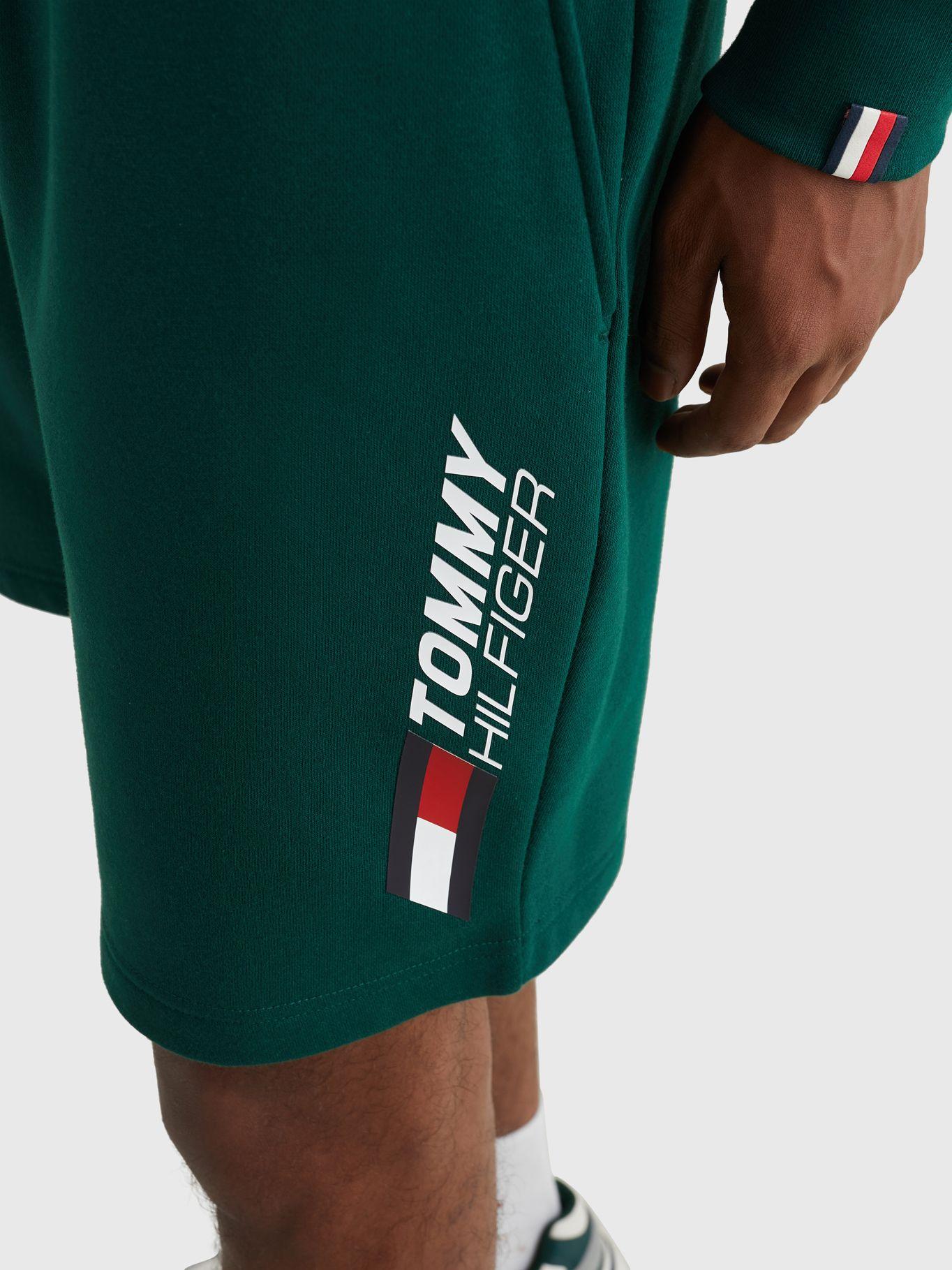 Short Sport Essential De Algodón Verde Tommy Hilfiger-4
