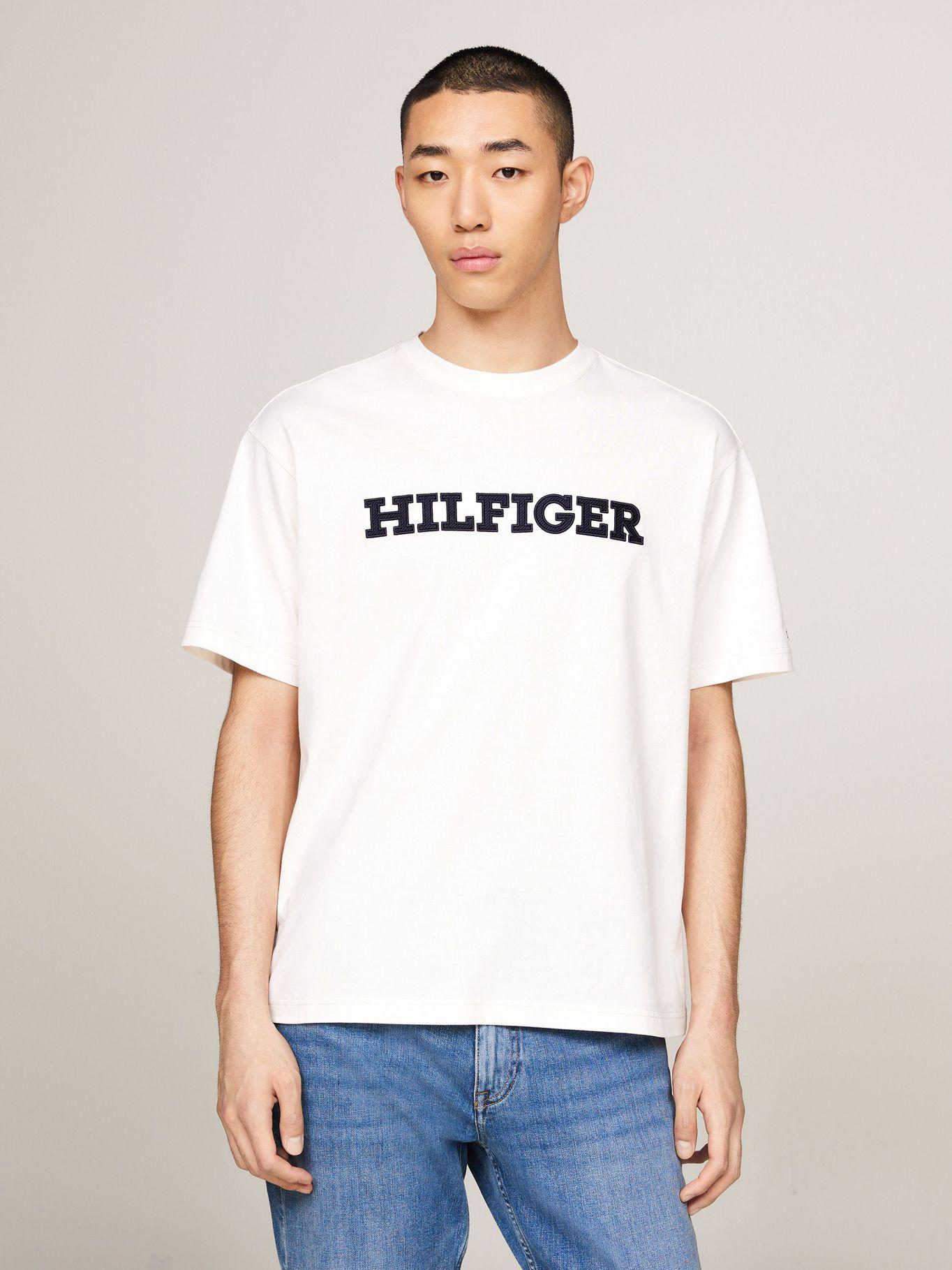 Polera Con Logo Monotype Bordado Blanco Tommy Hilfiger-0