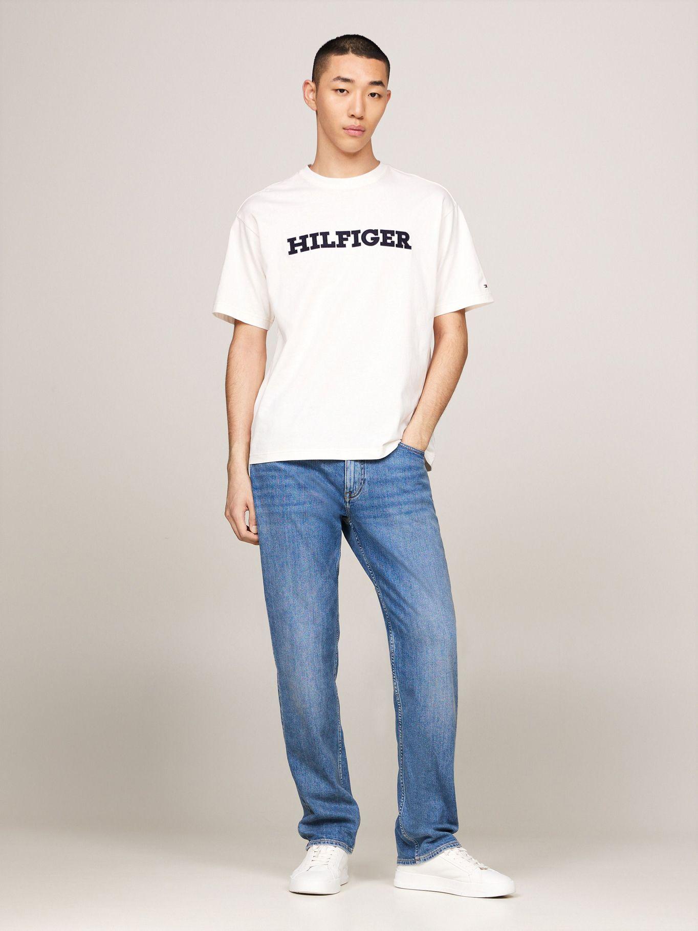 Polera Con Logo Monotype Bordado Blanco Tommy Hilfiger-1