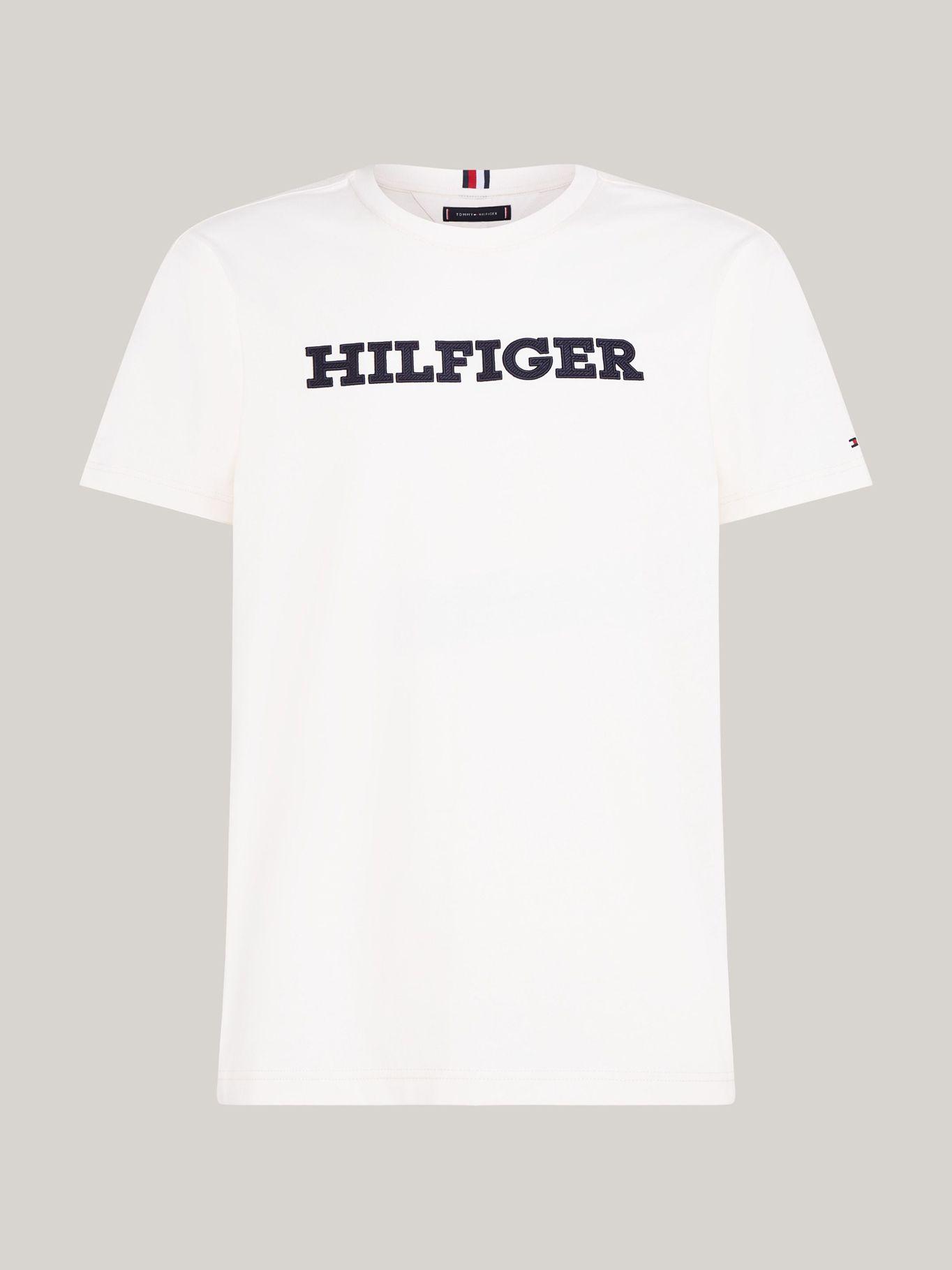 Polera Con Logo Monotype Bordado Blanco Tommy Hilfiger-4
