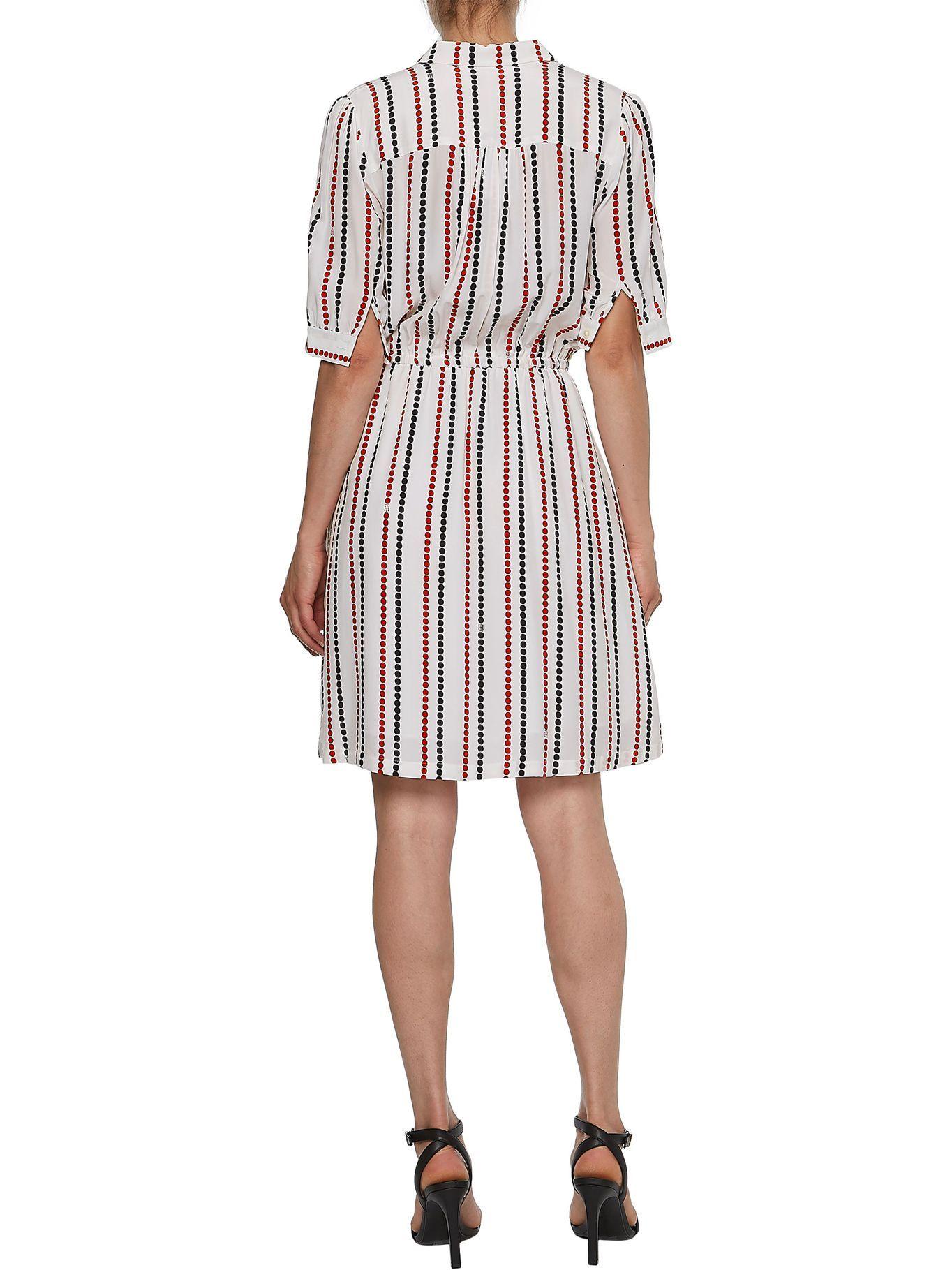 Vestido Curve Corte Evasé Blanco Tommy Hilfiger-1