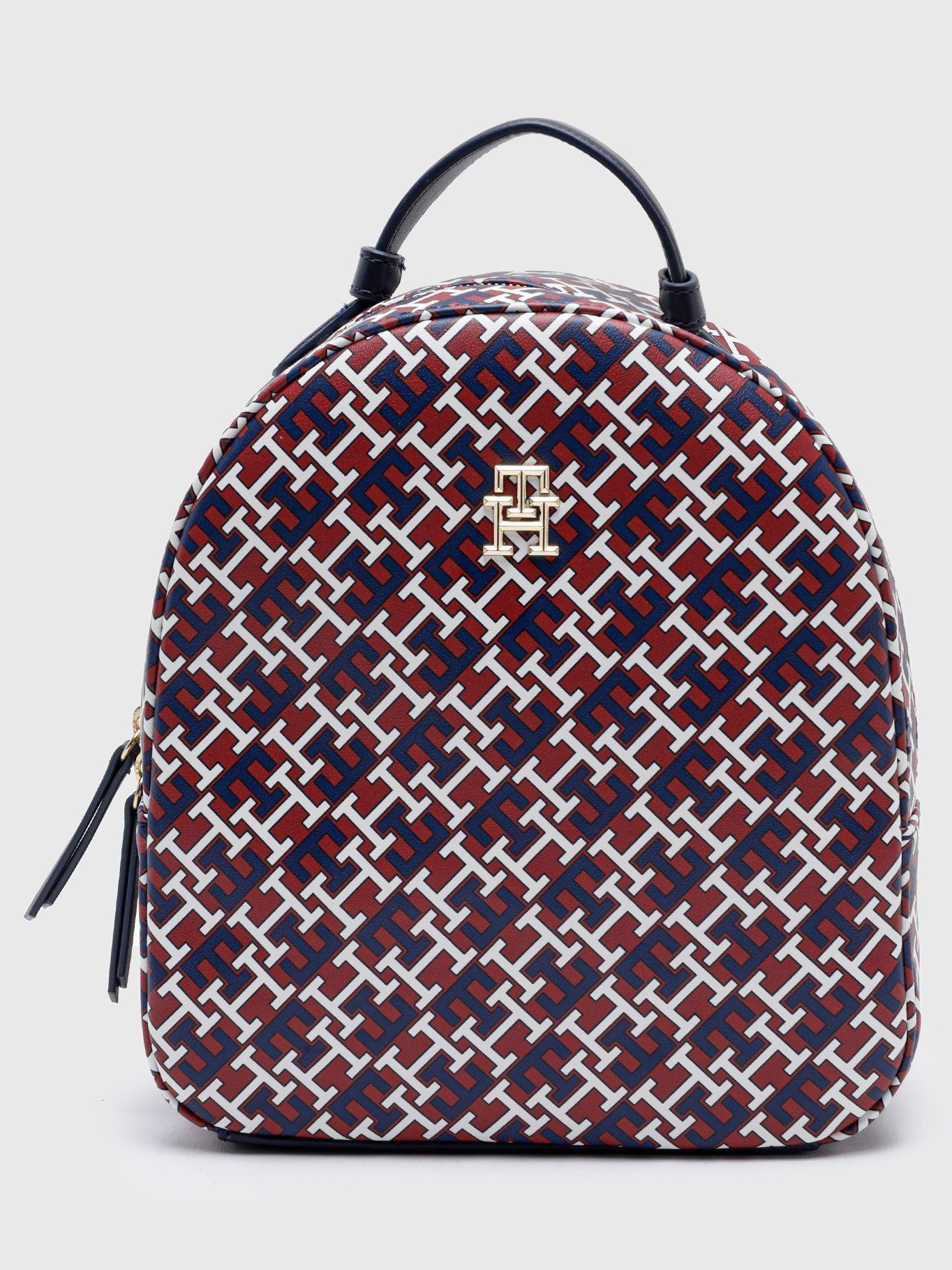Mochila Dome Monogram Burdeo Tommy Hilfiger-0