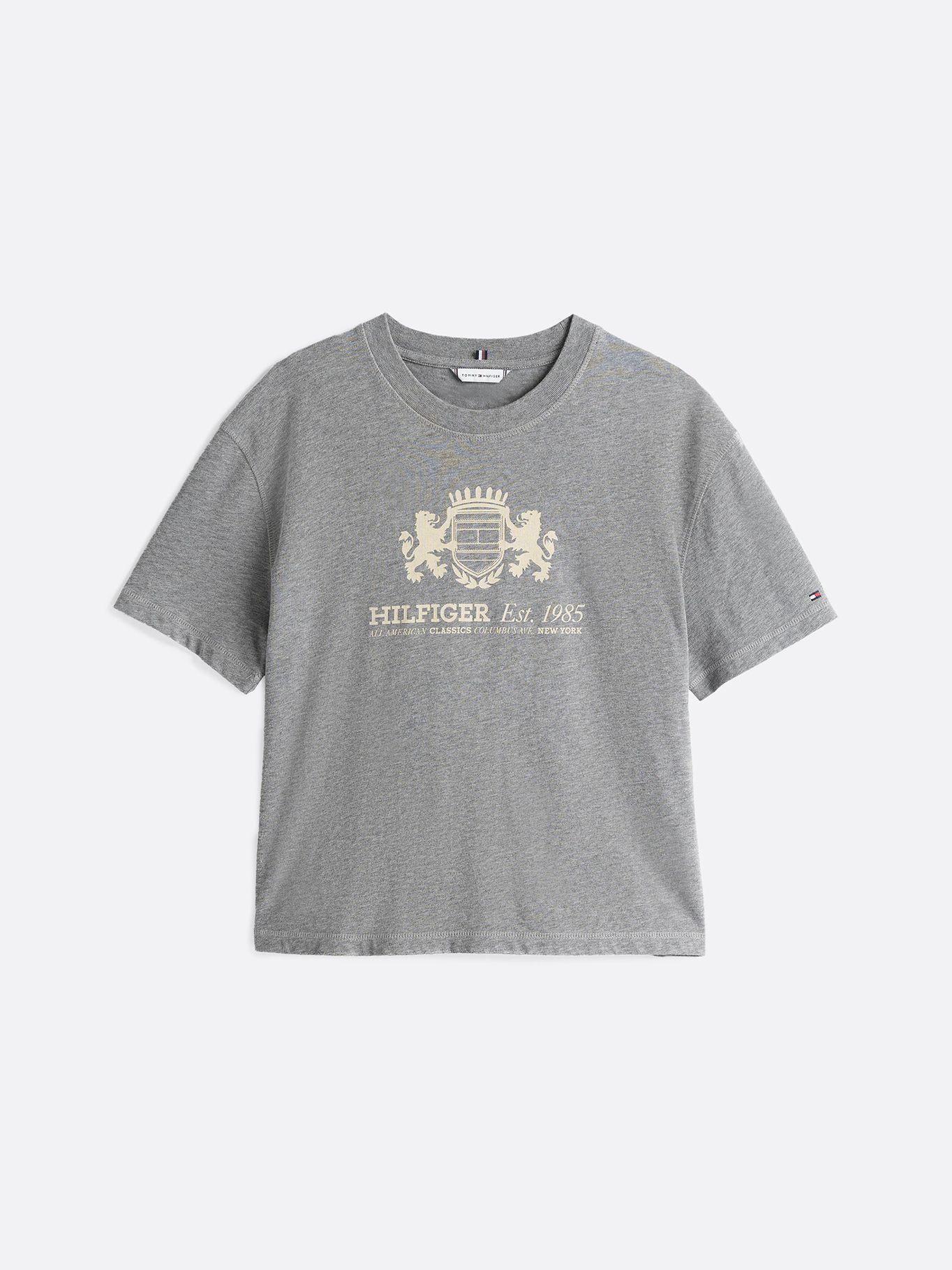 Polera Neat Varsity Relaxed Fit Gris Tommy Hilfiger-5