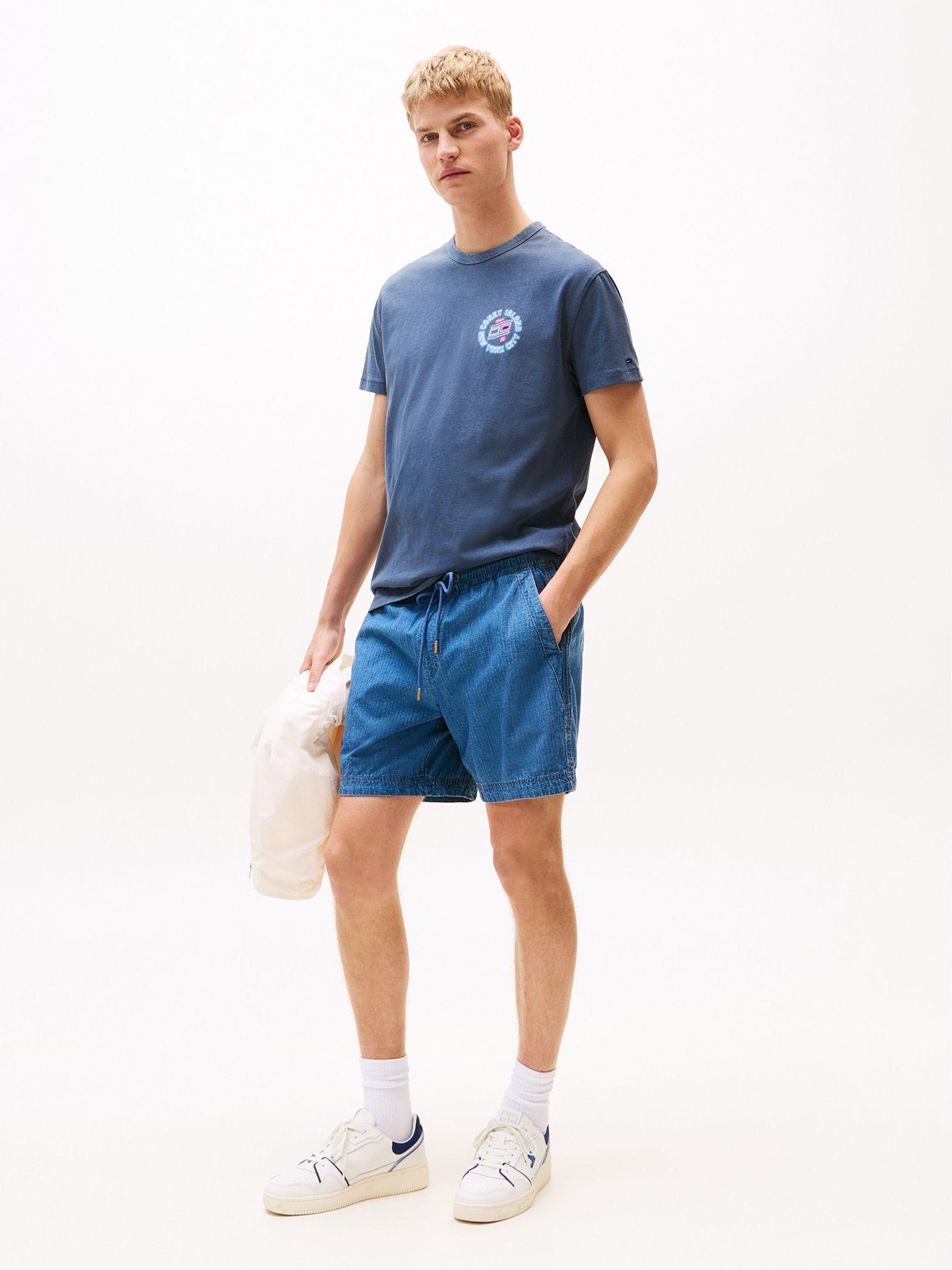 Polera Novelty Con Estampado Azul 0GY Tommy Jeans-1