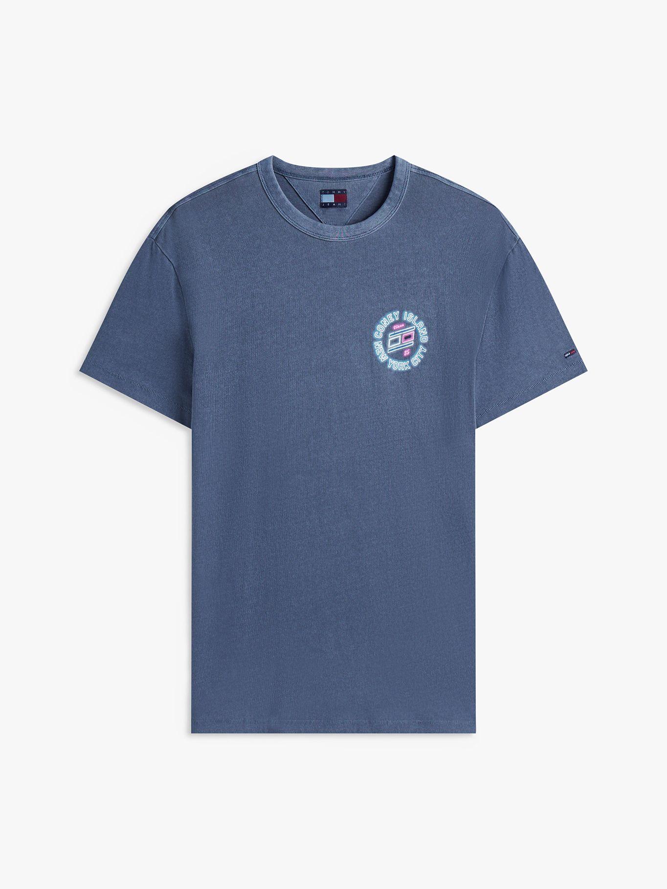 Polera Novelty Con Estampado Azul 0GY Tommy Jeans-4