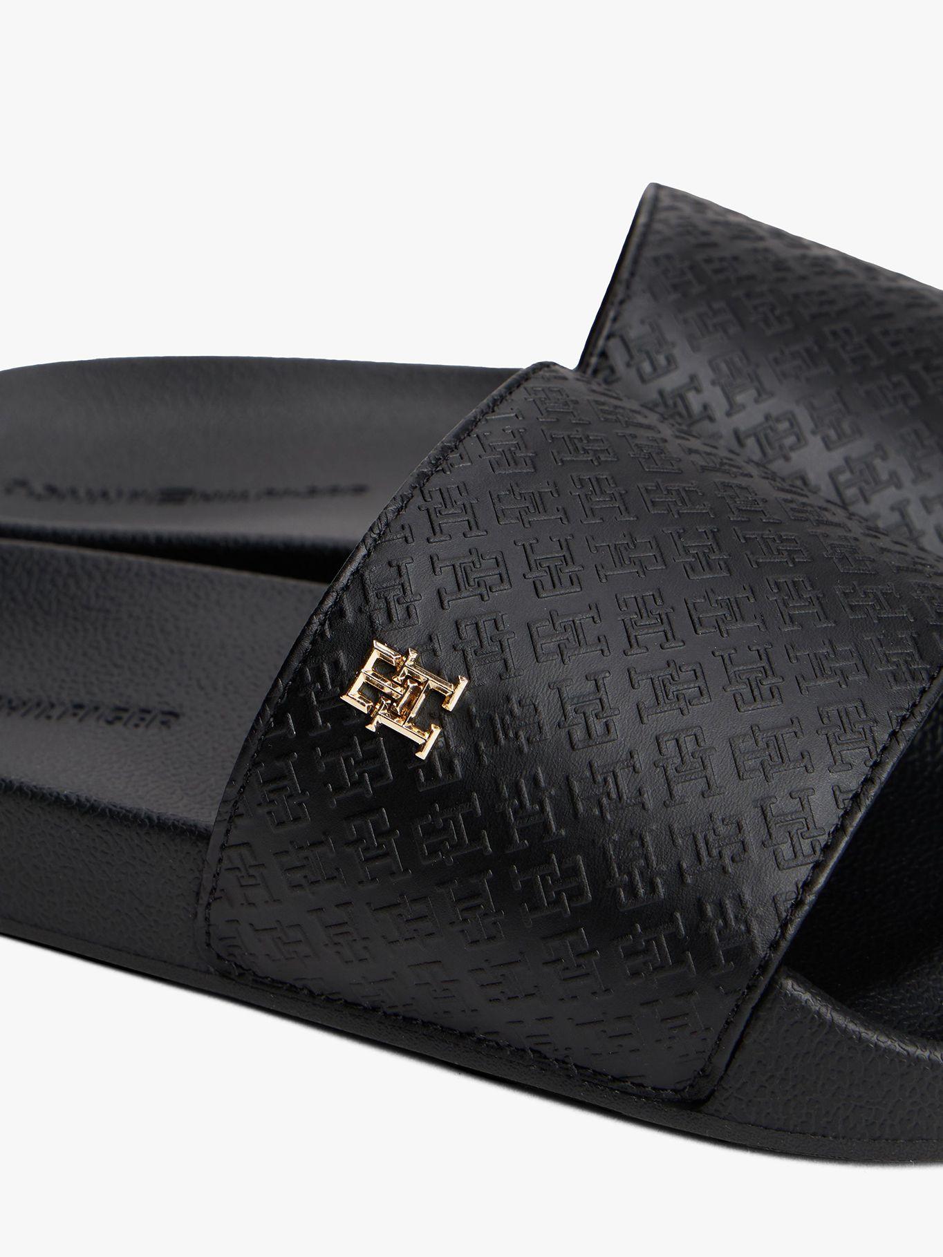 Sandalias Con Monogram Negro Tommy Hilfiger-6