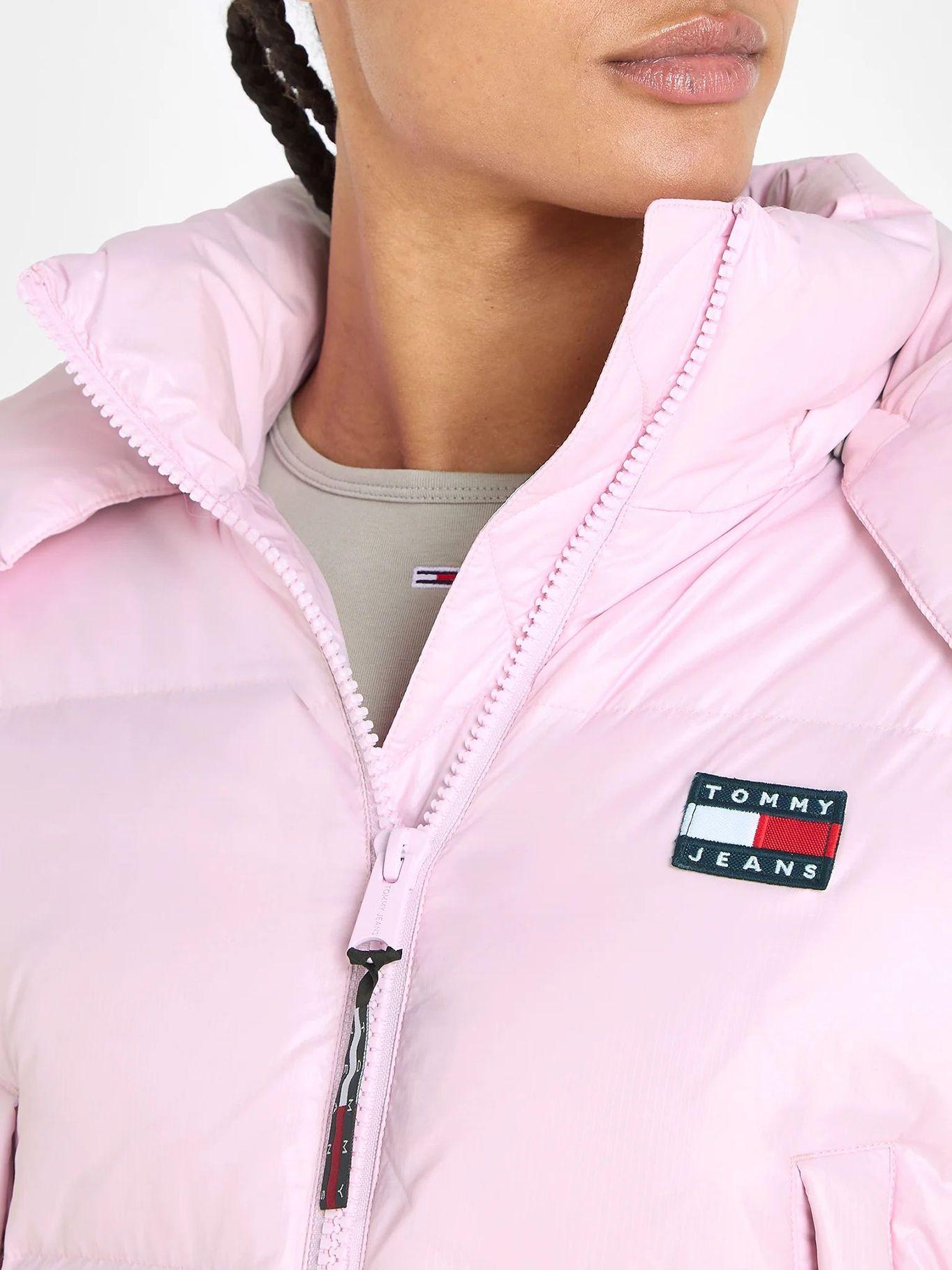 Parka Alaska Acolchada Cropped Rosado Tommy Hilfiger-2