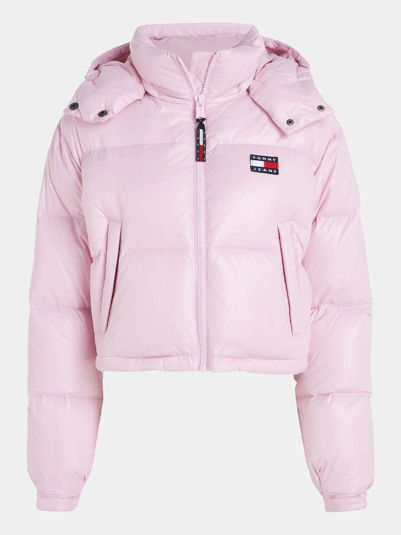 Parka Alaska Acolchada Cropped Rosado Tommy Hilfiger-4