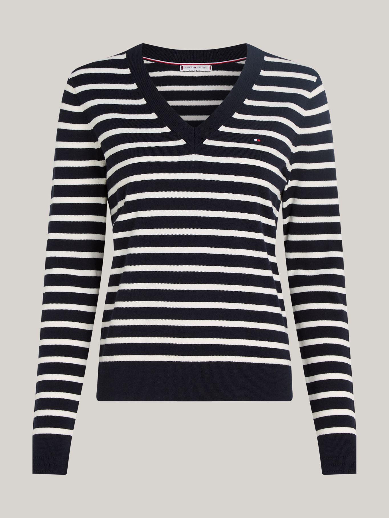 Sweater Solid V-Neck Multicolor Tommy Hilfiger-4