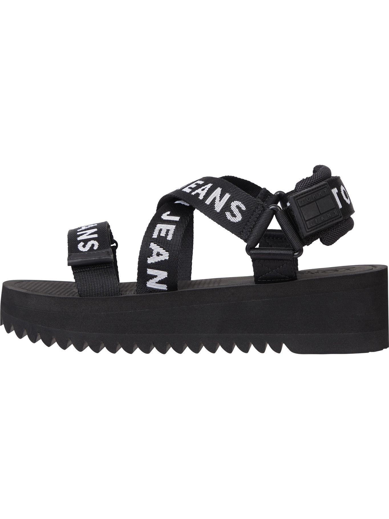 Sandalias Stripe Logo Negro Tommy Hilfiger M23-3