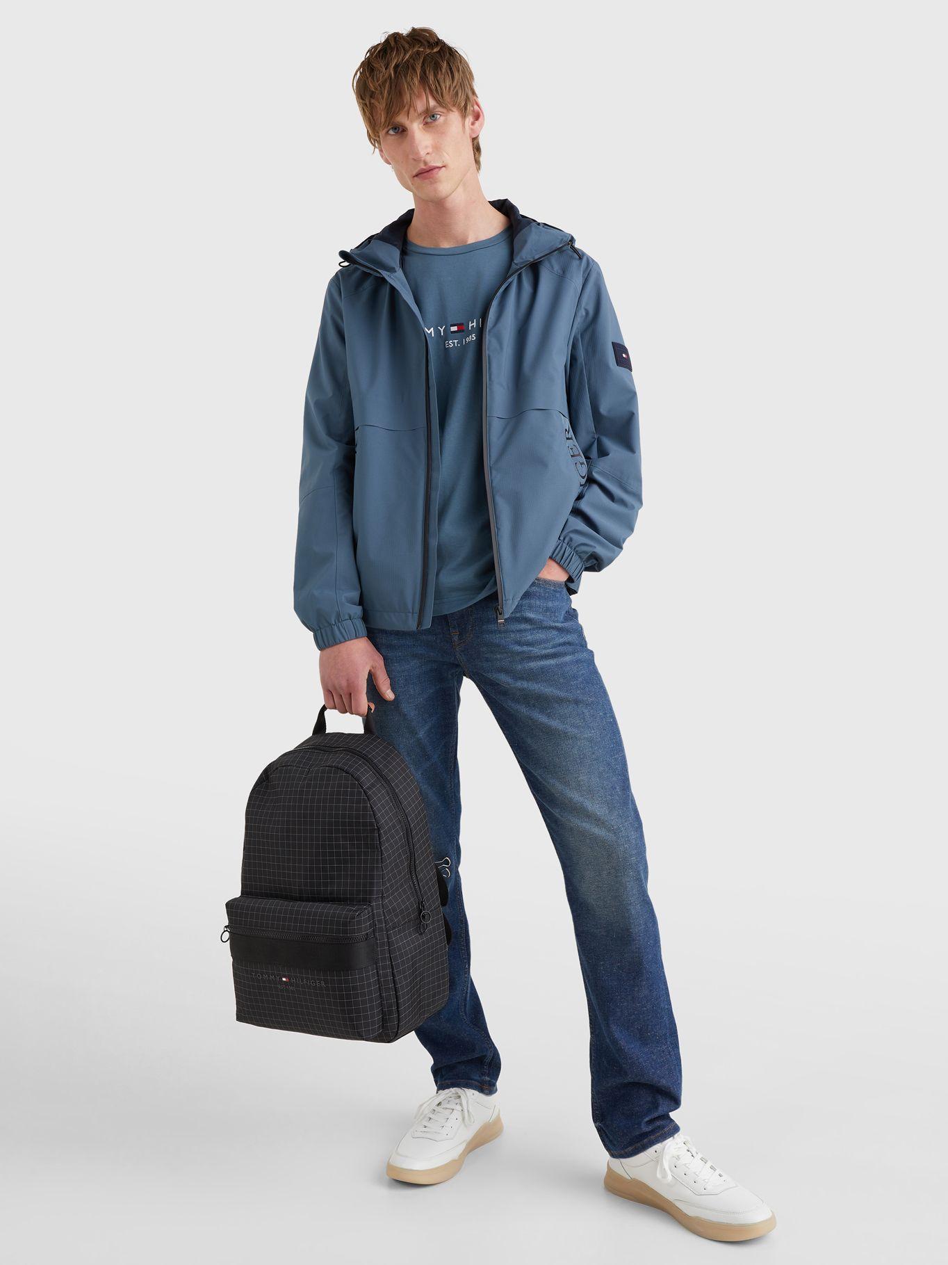 Chaqueta Impermeable Azul Tommy Hilfiger JN2-3