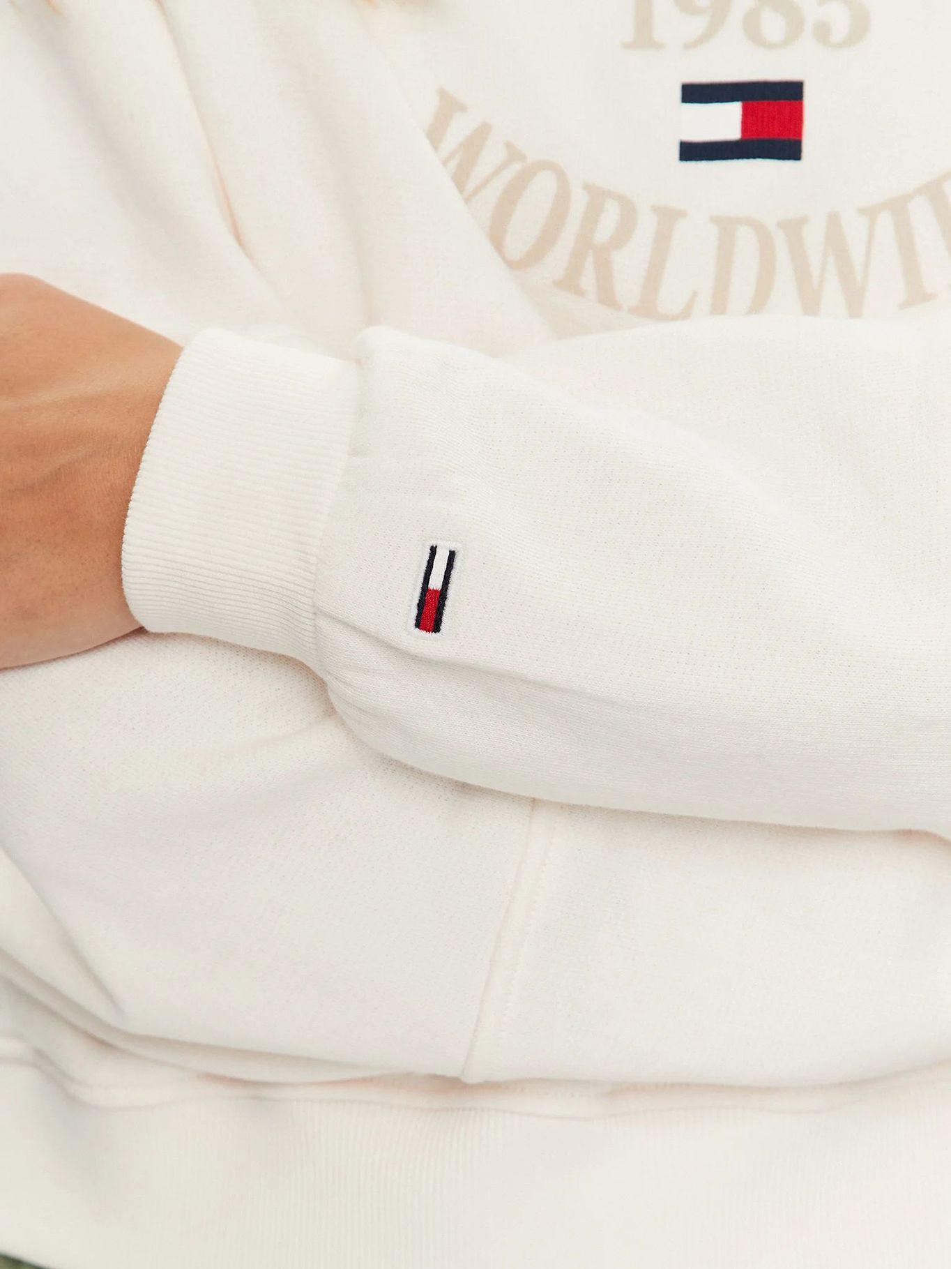 Polerón Relaxed Worldwide Logo Blanco Tommy Jeans-4