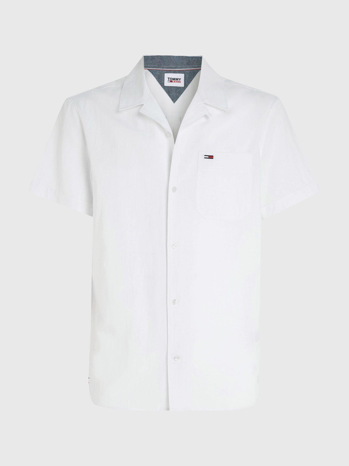 Camisa Linen Camp Blanco Tommy Jeans-4