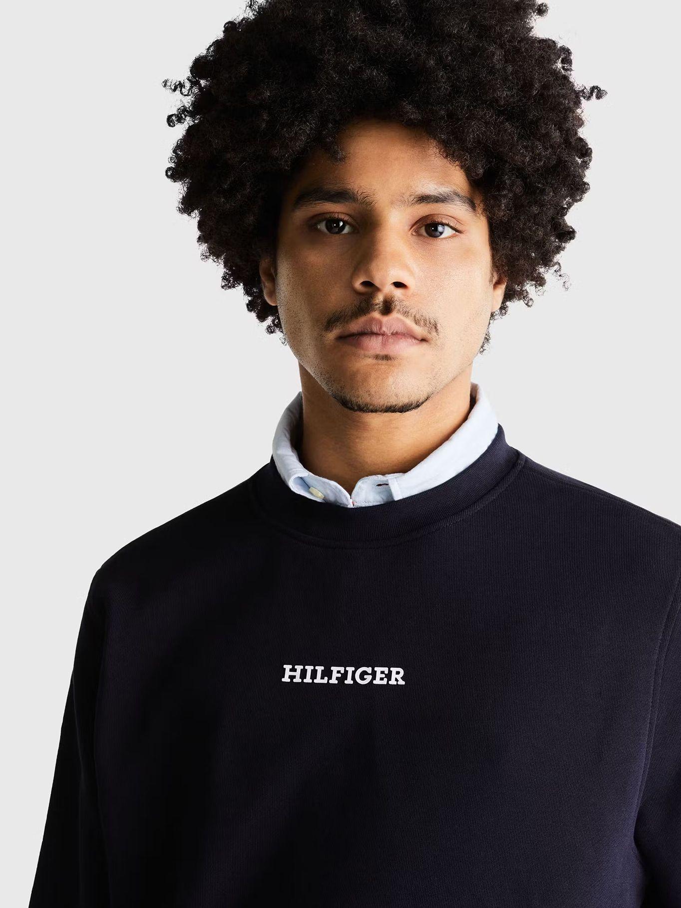 Polerón Monotipe C-Neck Azul Tommy Hilfiger-3