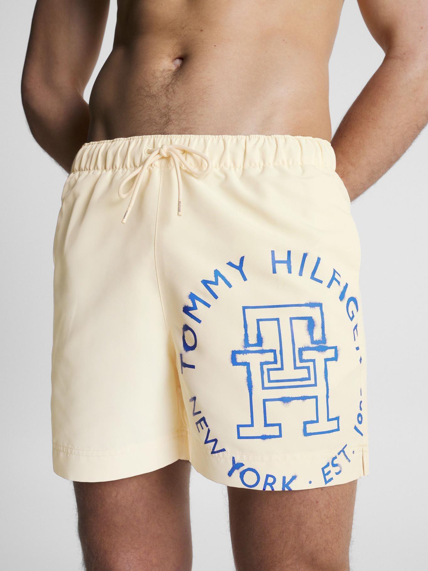 Traje De Baño Logo Monogram Amarillo Tommy Hilfiger-1