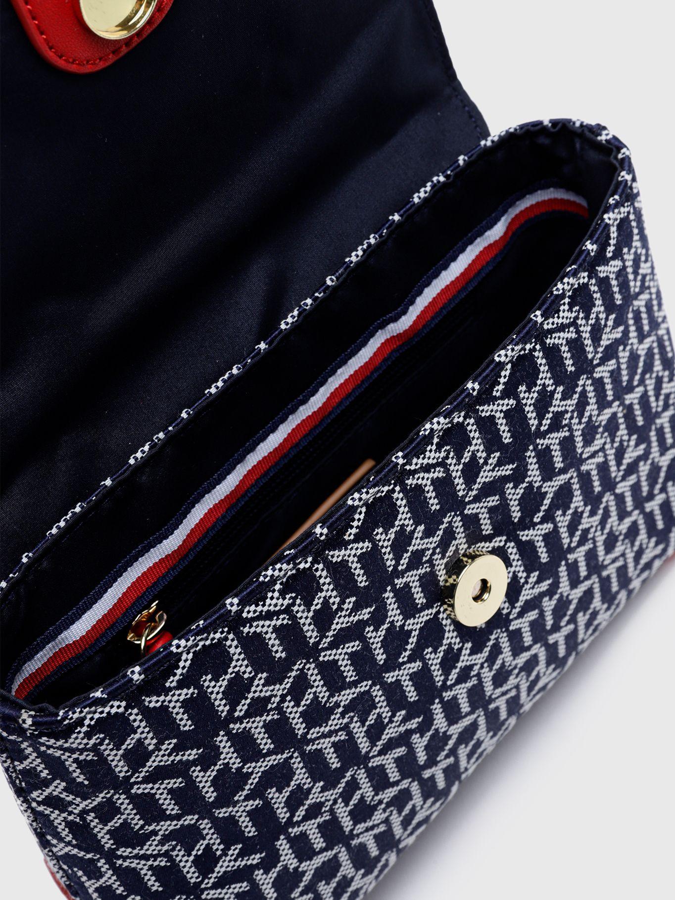 Bandolera Pequeña Monogram Azul Tommy Hilfiger-3