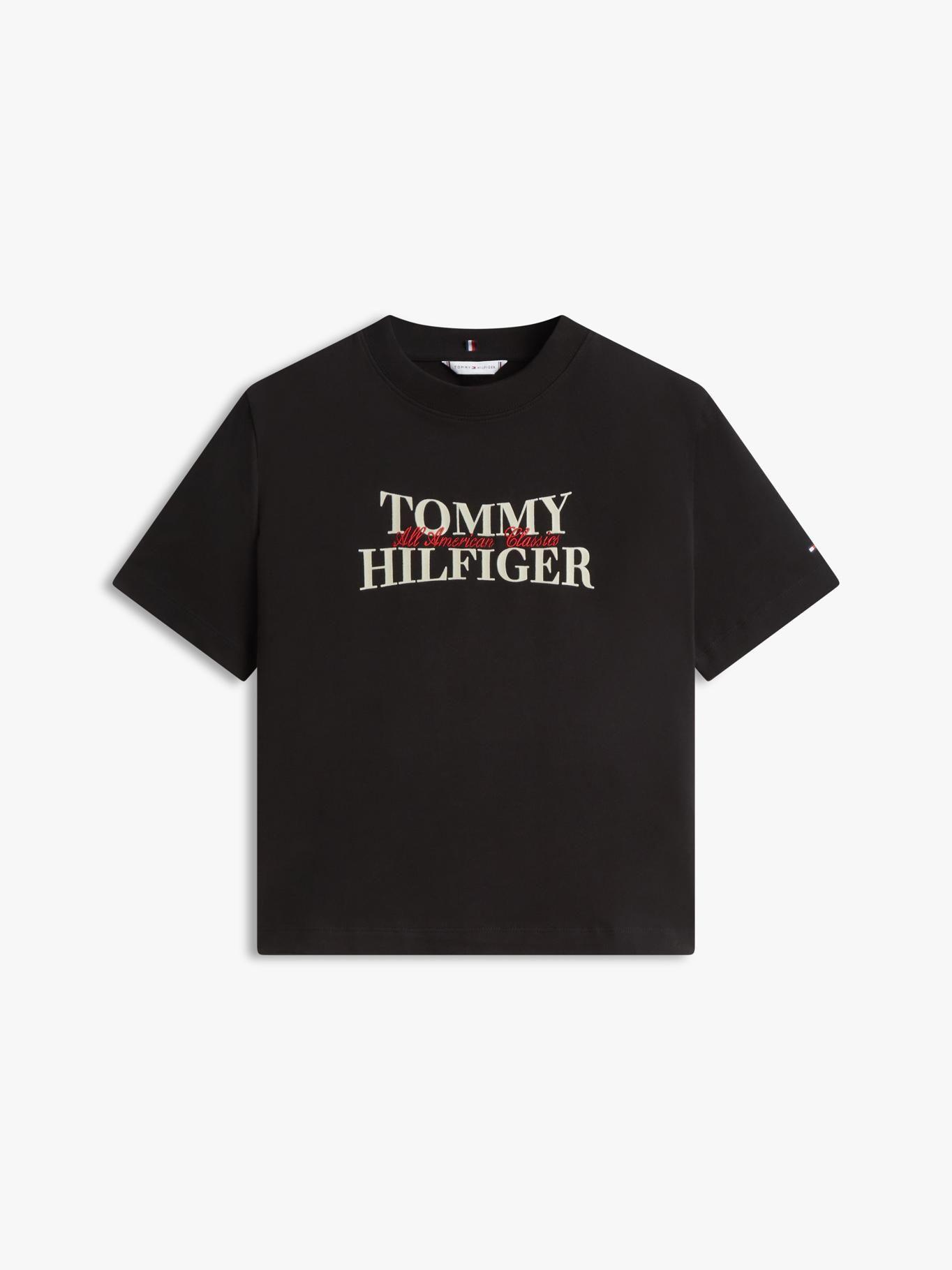 Polera Y Logo Moderno Relaxed Fit Tommy Hilfiger Negro-4