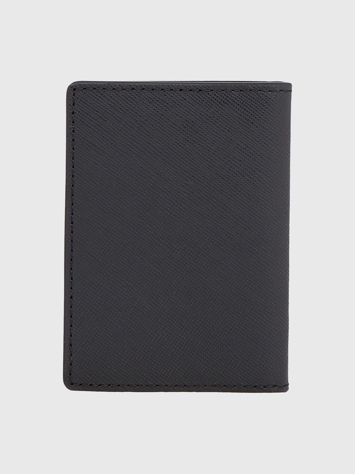 Billetera Japan Plegable De Cuero Negro Tommy Hilfiger-1