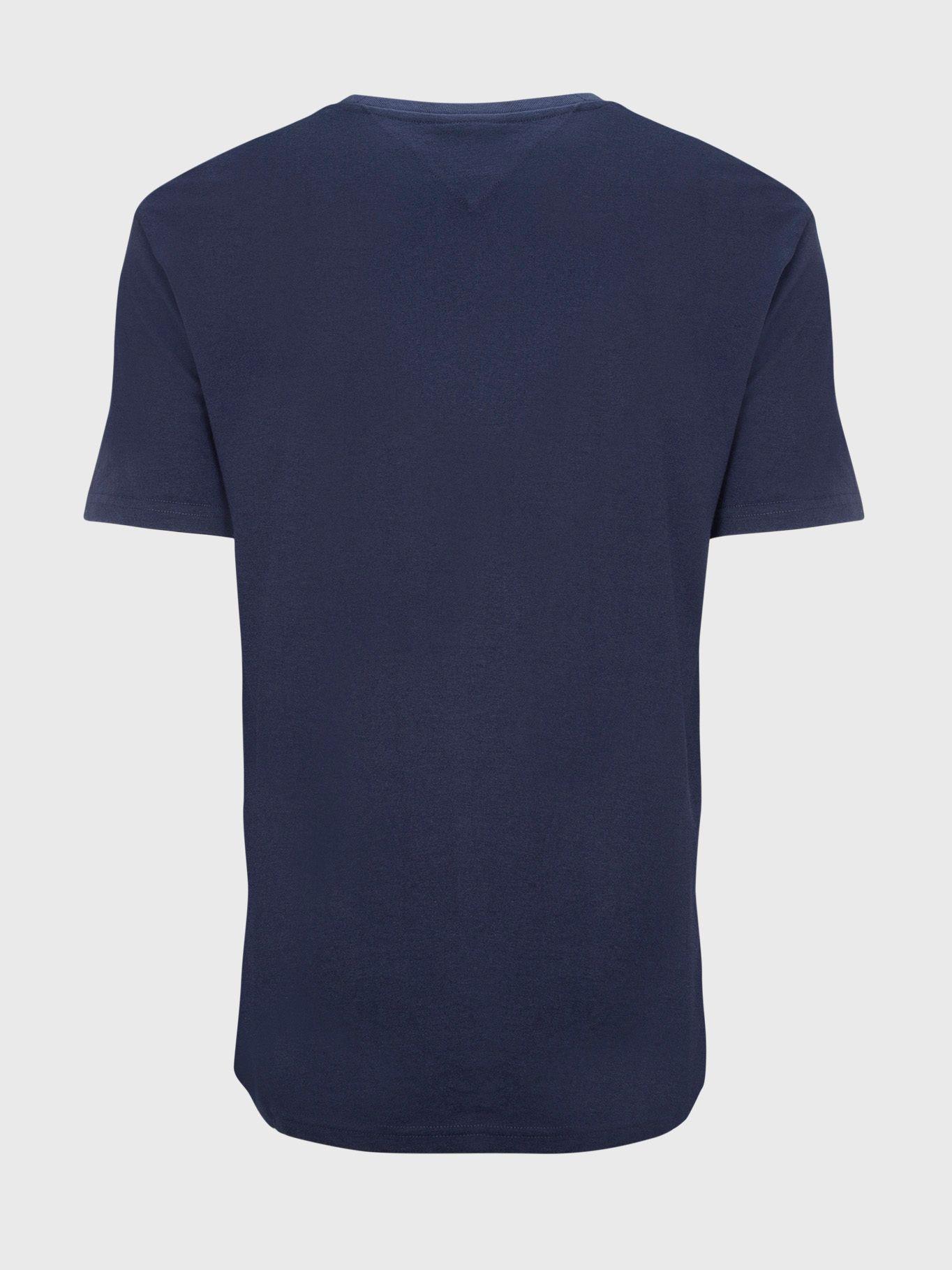Polera Con Logo Y Parche De Tj Azul Tommy Hilfiger-1