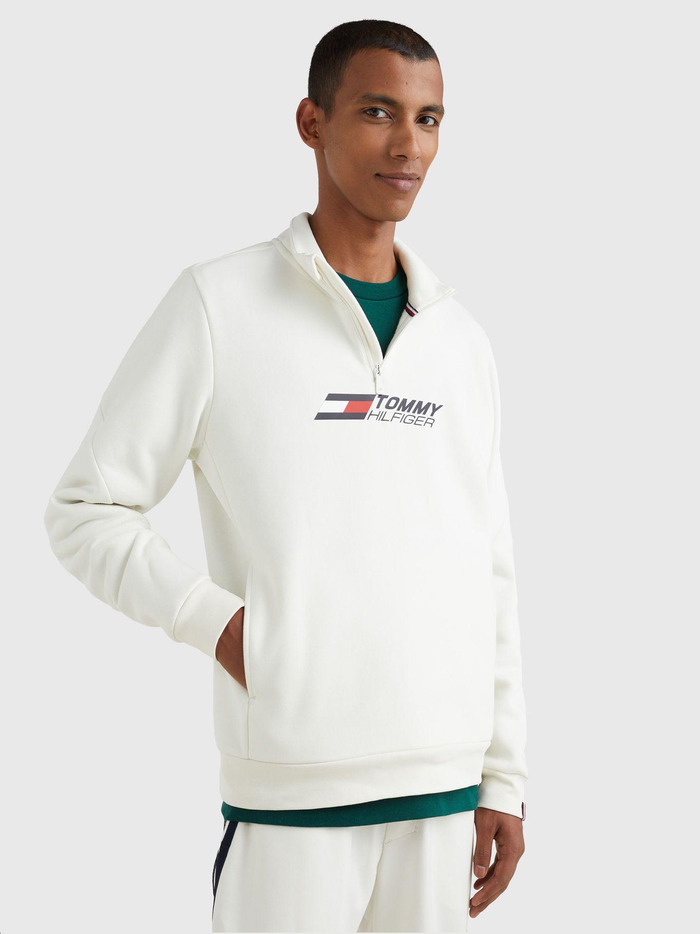 Polerón Essential Con Cierre Blanco Tommy Hilfiger-2