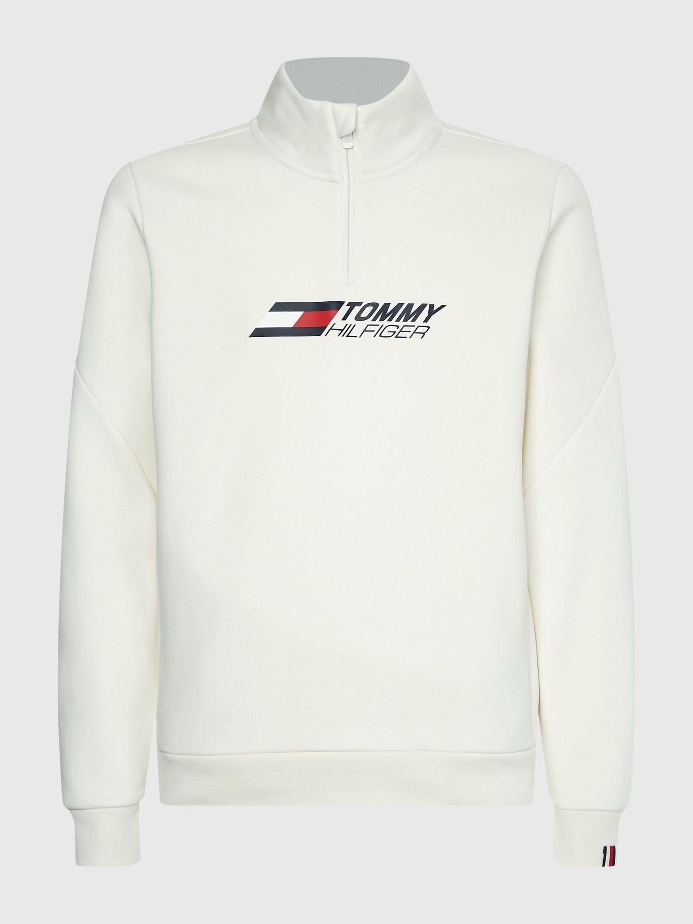 Polerón Essential Con Cierre Blanco Tommy Hilfiger-1