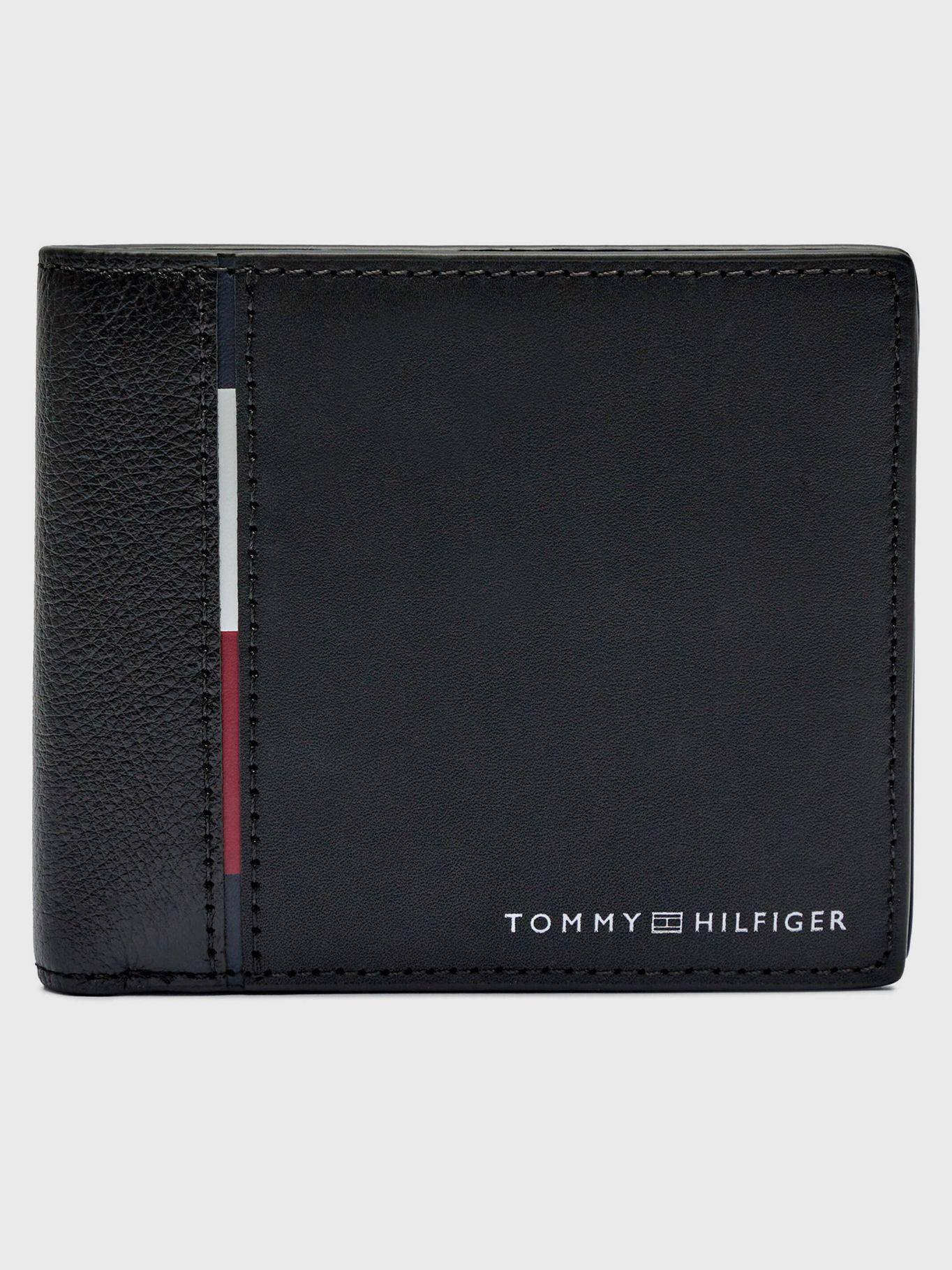 Billetera Casual De Cuero Negro Tommy Hilfiger-0
