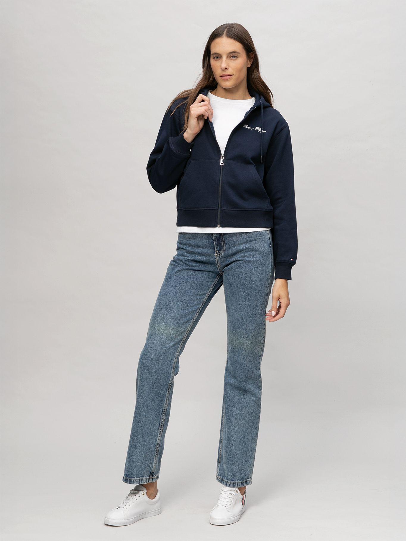 Polerón Y Logo Gráficos Azul Tommy Hilfiger-1