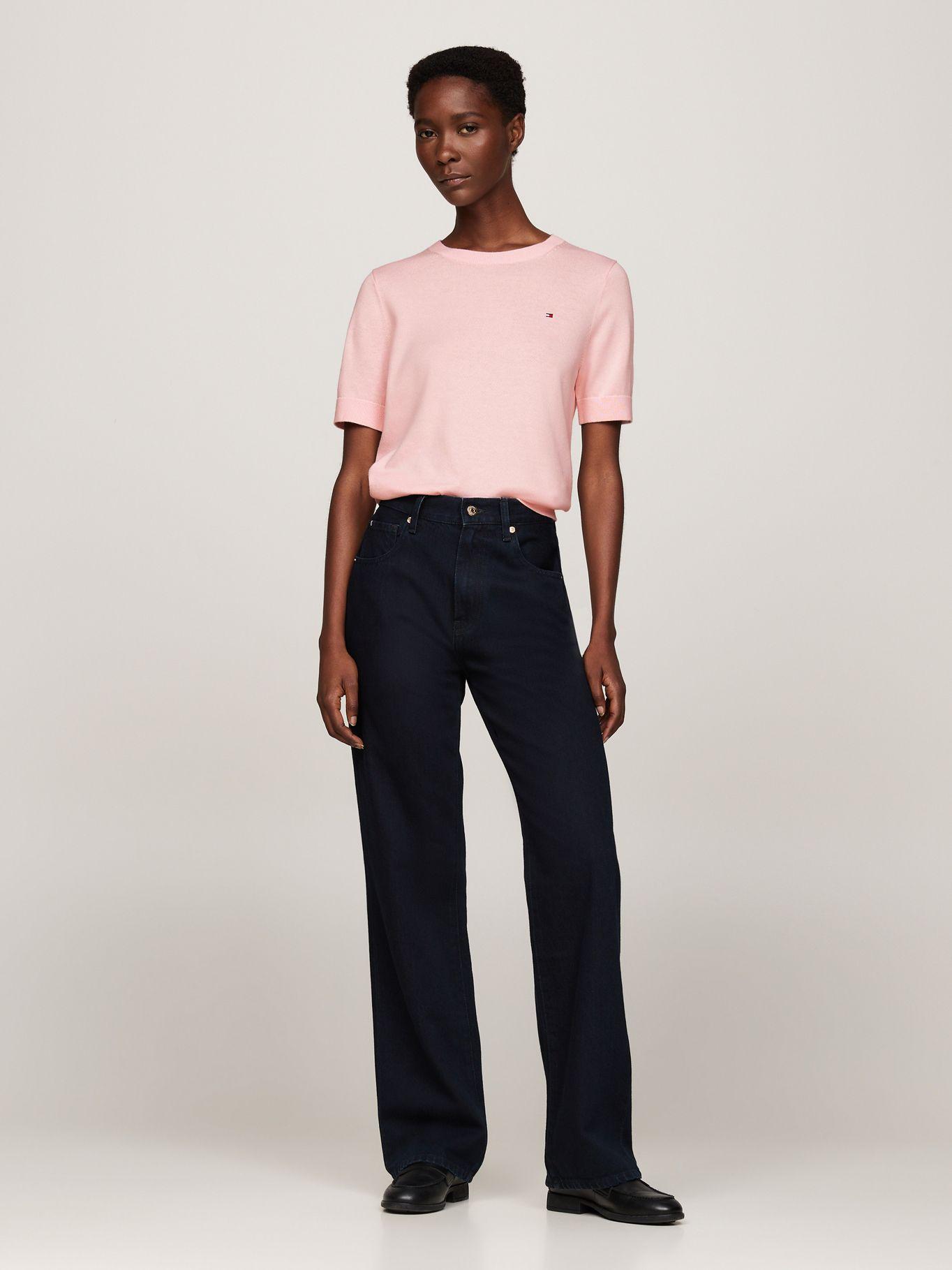 Sweater Solid Mujer Rosado Tommy Hilfiger-1