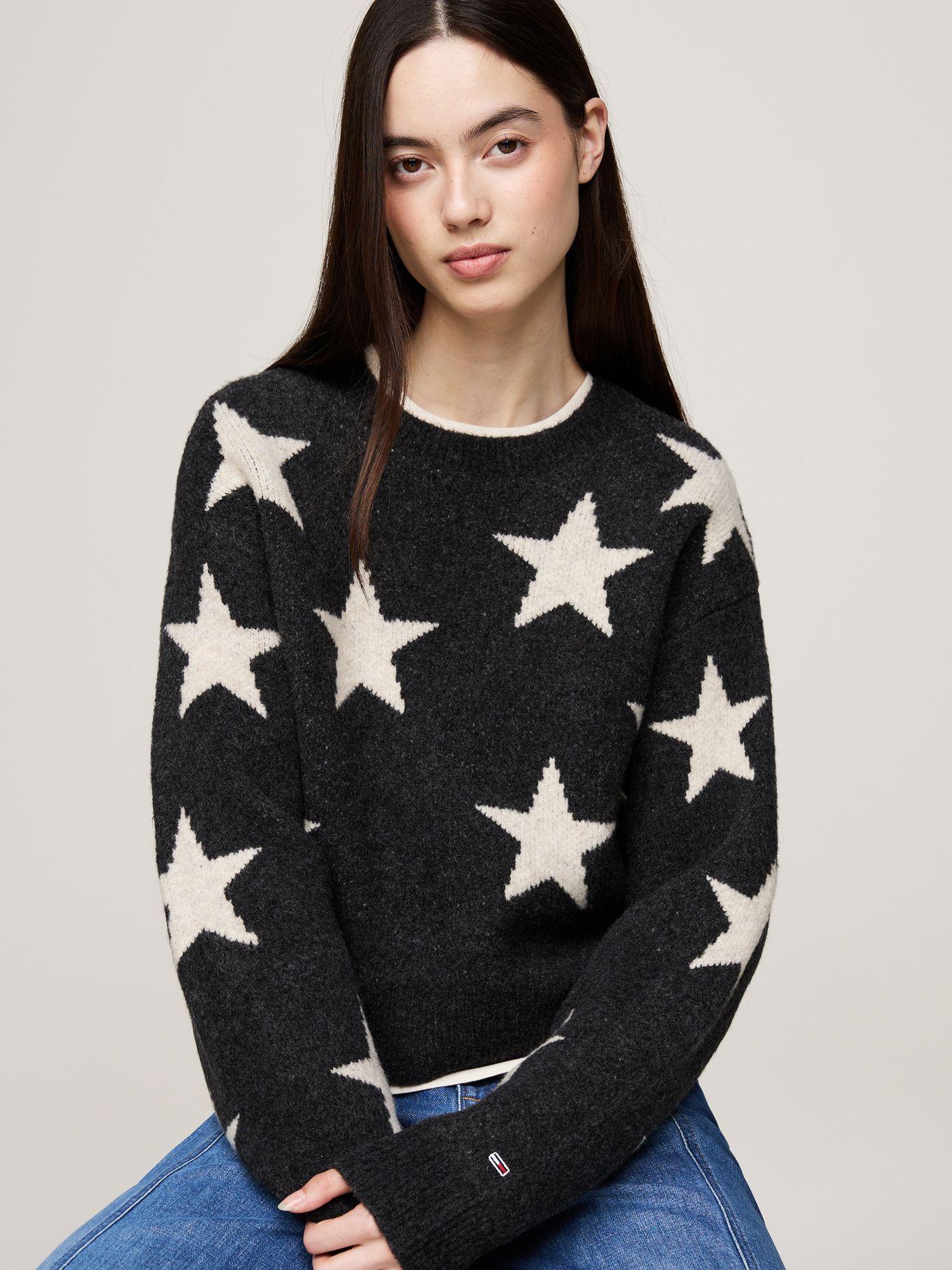 Sweater Con Diseño De Estrellas Negro Tommy Hilfiger-3