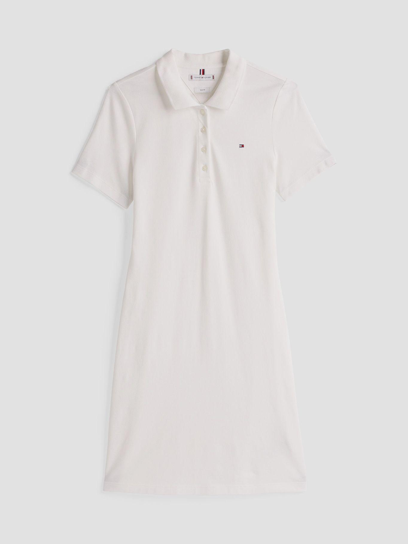 Vestido Polo 1985 De Corte Slim Blanco Tommy Hilfiger-4