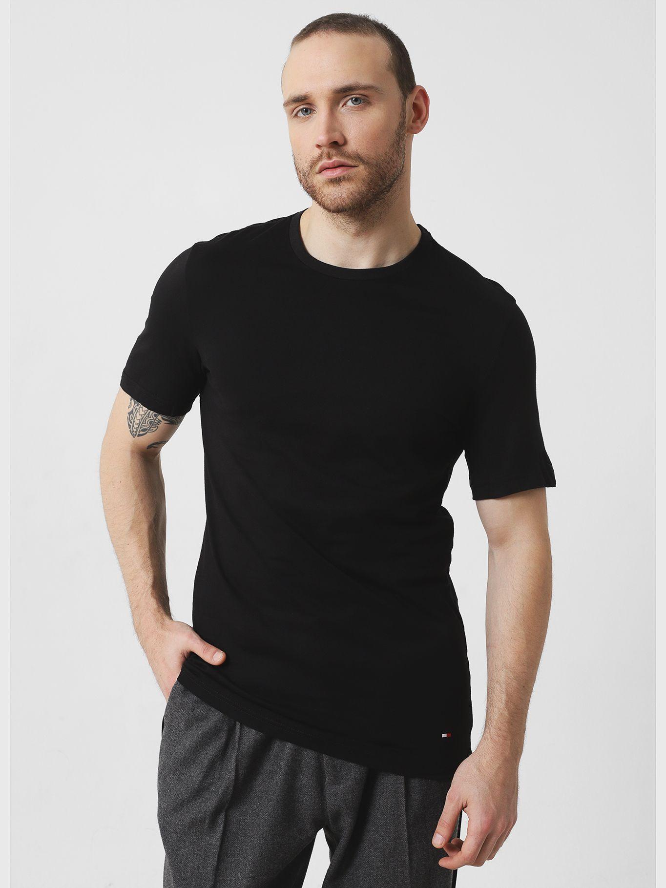 Pack 3 Camisetas Hombre Neck Negro Tommy Hilfiger-0