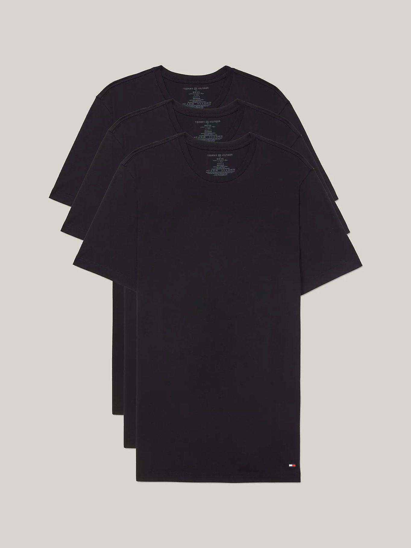 Pack 3 Camisetas Hombre Neck Negro Tommy Hilfiger-4