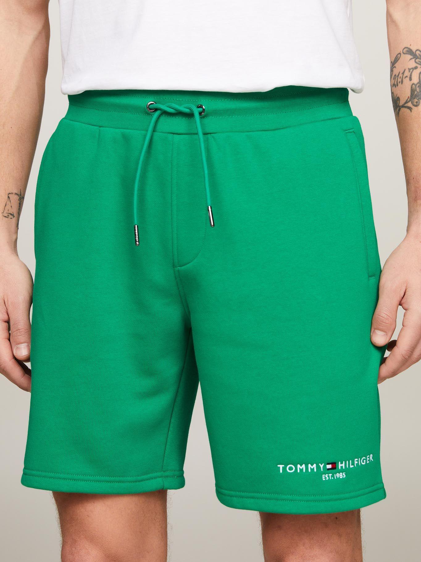 Short Solid De Algodón Con Cordón Verde Tommy Hilfiger-0