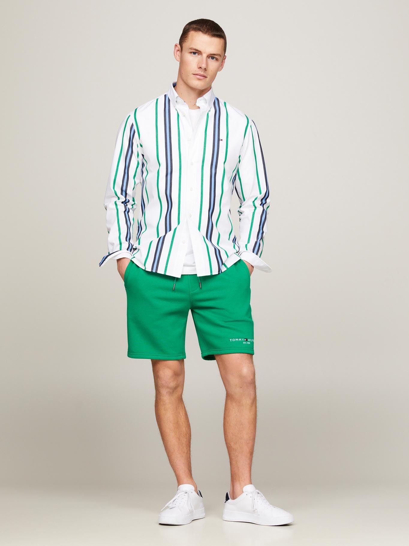 Short Solid De Algodón Con Cordón Verde Tommy Hilfiger-1