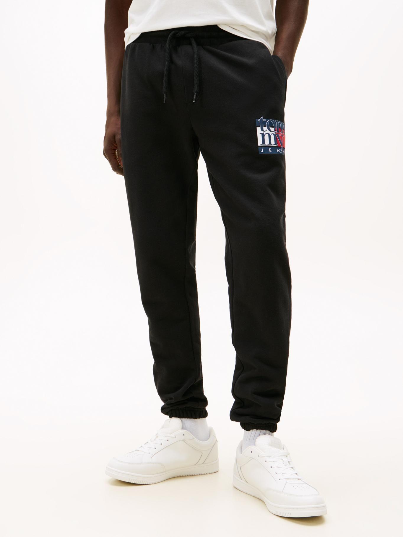 Joggers Slim Con Logo Flag Blanco Tommy Jeans-1