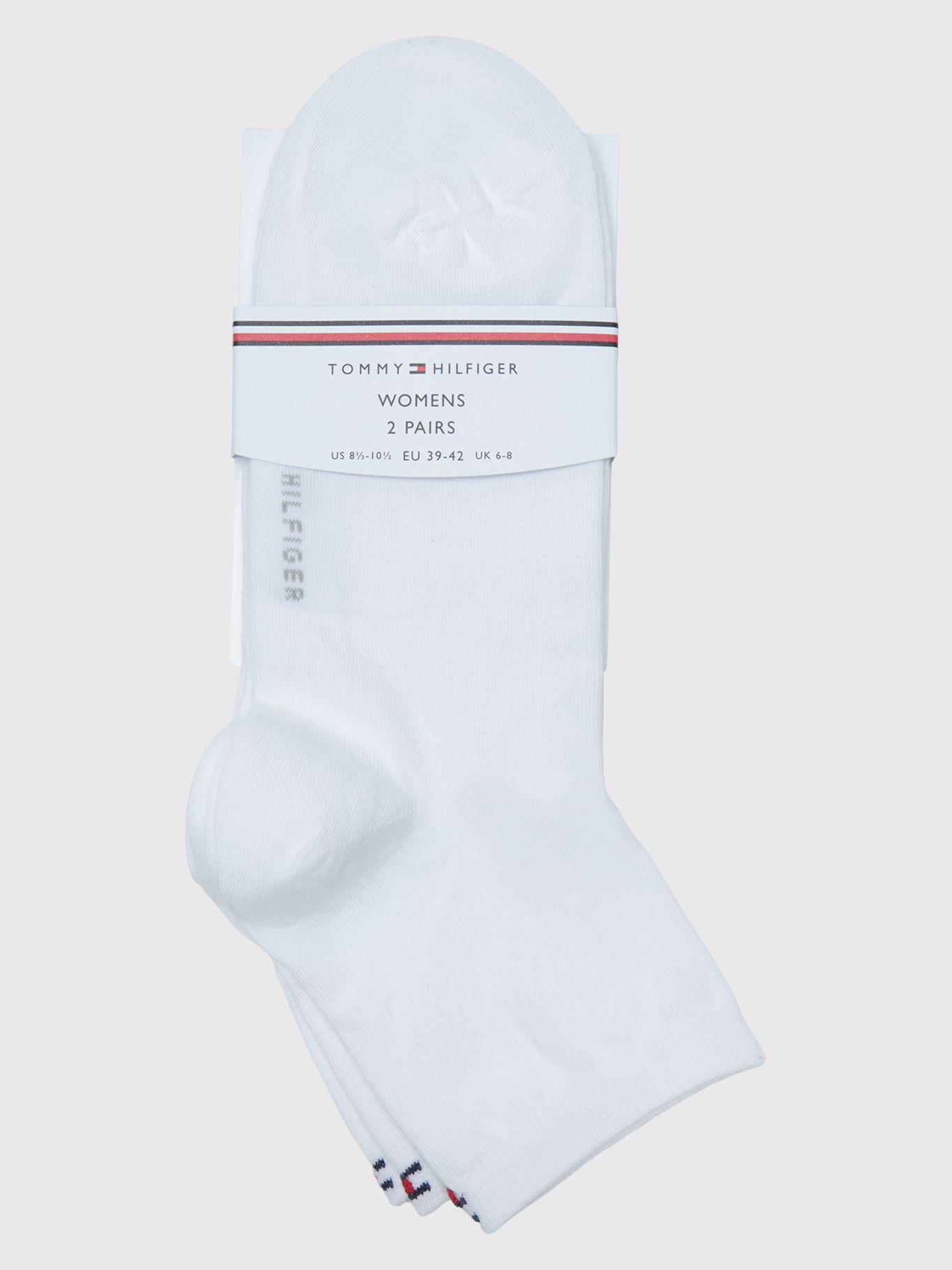 Pack De 2 Calcetines Cortos Blanco Tommy Hilfiger-2