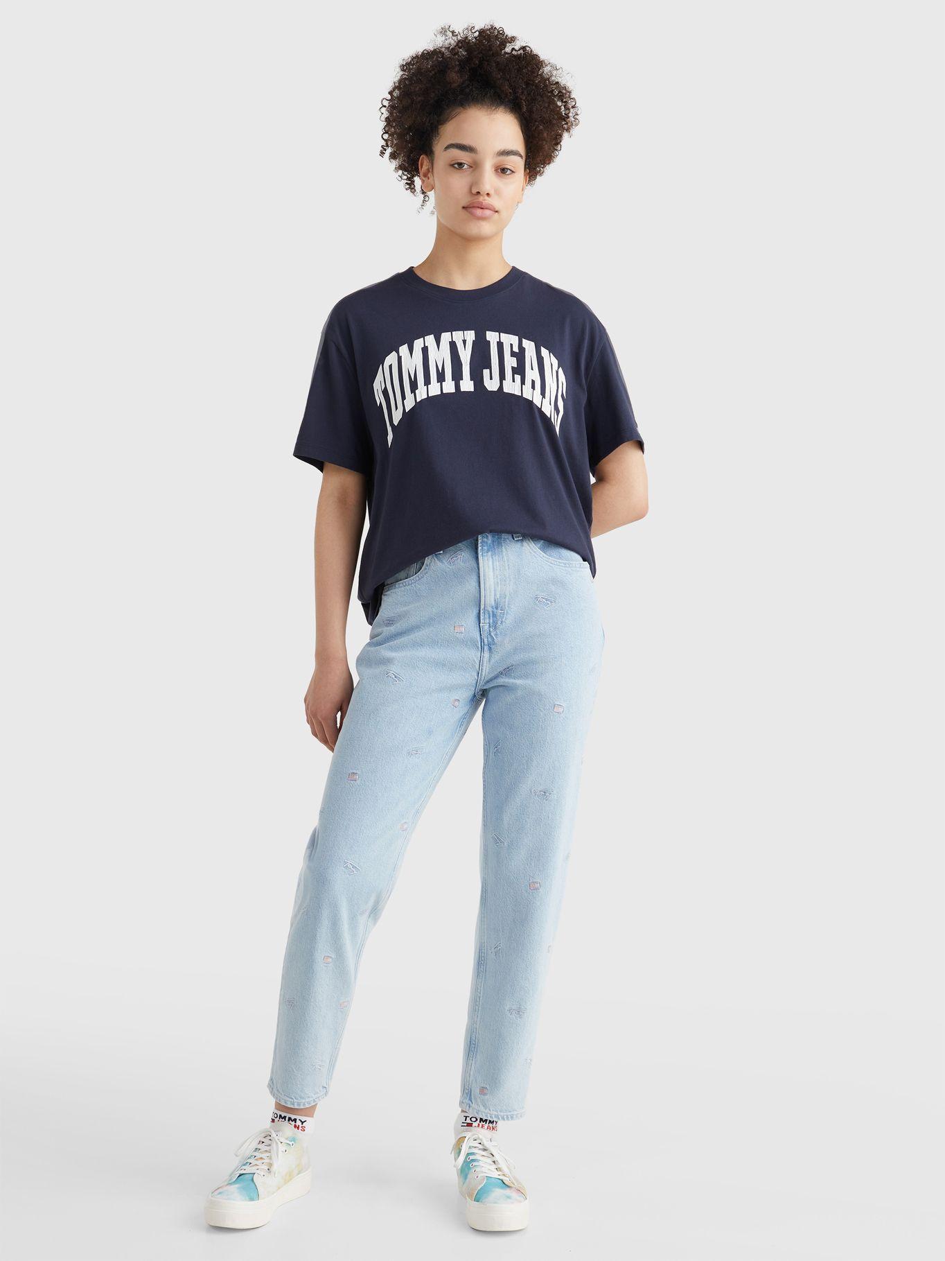 Polera Boyfriend College Azul Tommy Hilfiger-0