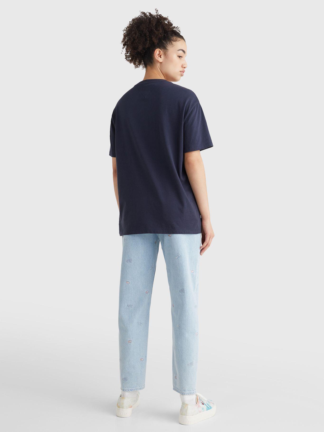 Polera Boyfriend College Azul Tommy Hilfiger-1